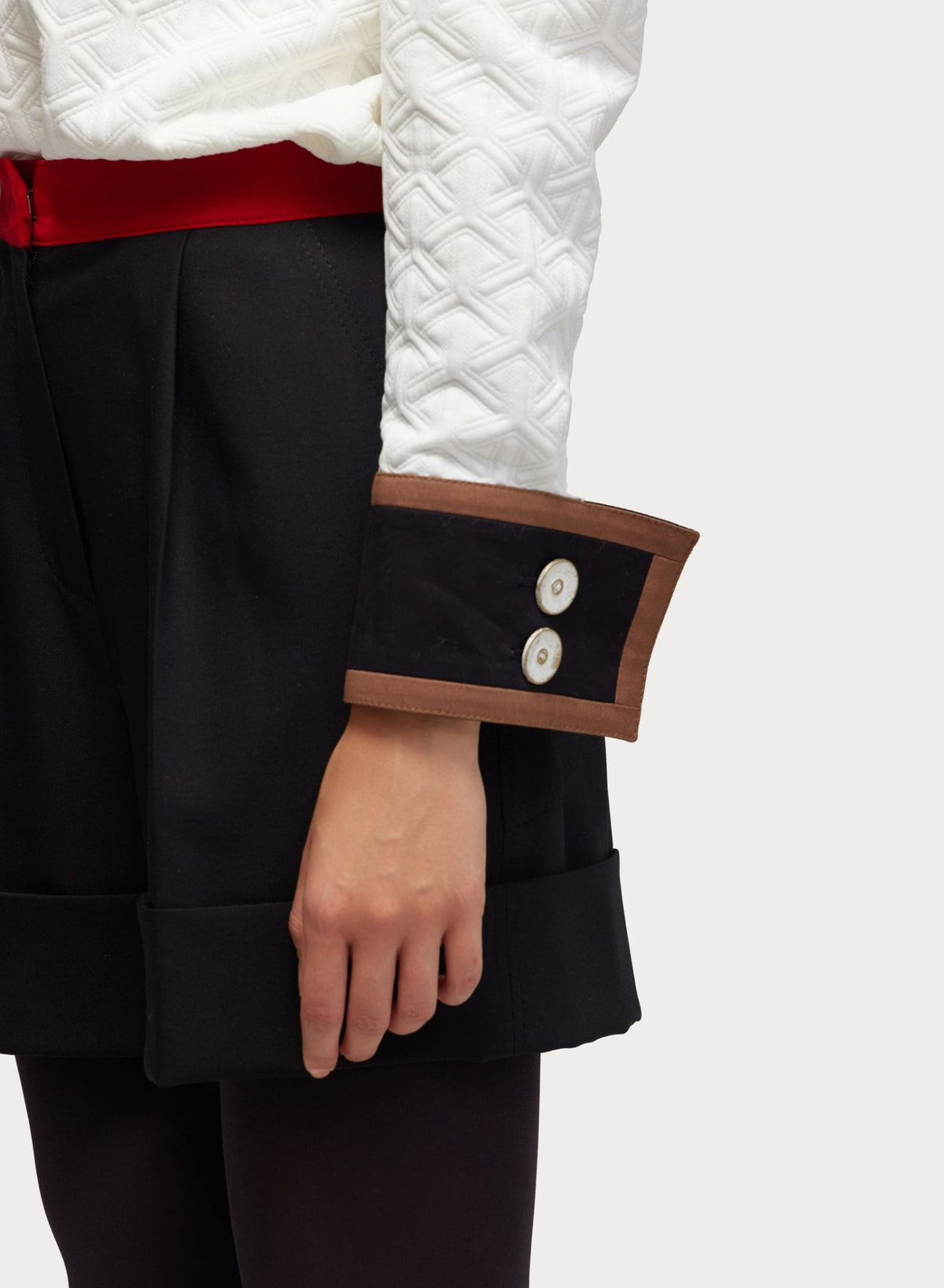 JULIA ALLERT - Asymmetrical Collar Blouse | White, buy at DOORS NYC