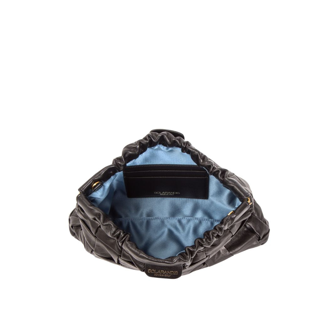 SCLARANDIS - Woven Leather Clutch Bag, buy at DOORS NYC