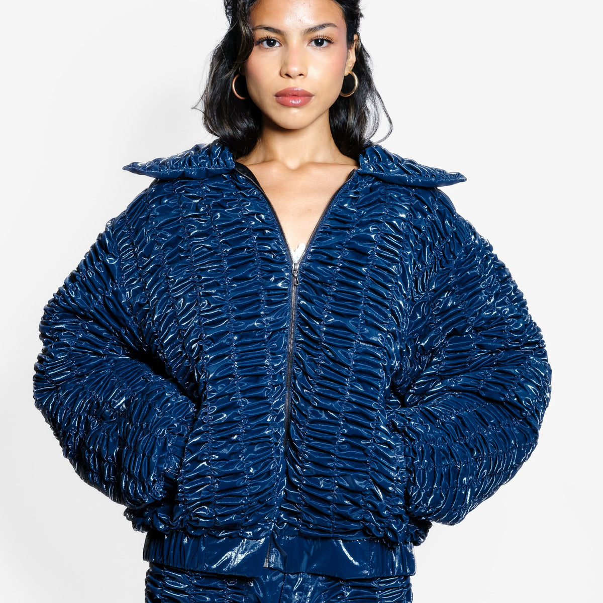 OTKUTYR - Y2K Bomber | Navy, buy at DOORS NYC