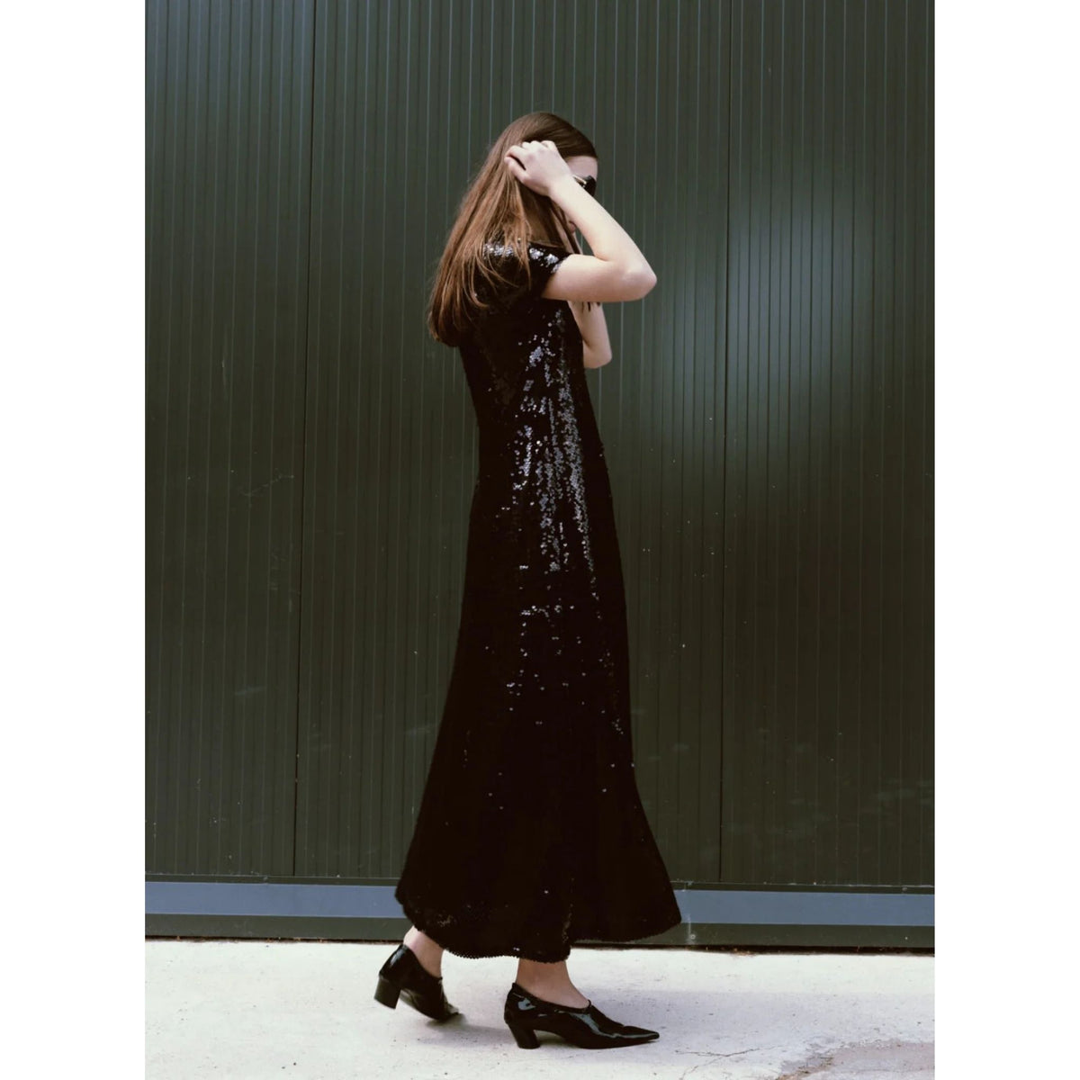 Sequin Evening Gown | Black