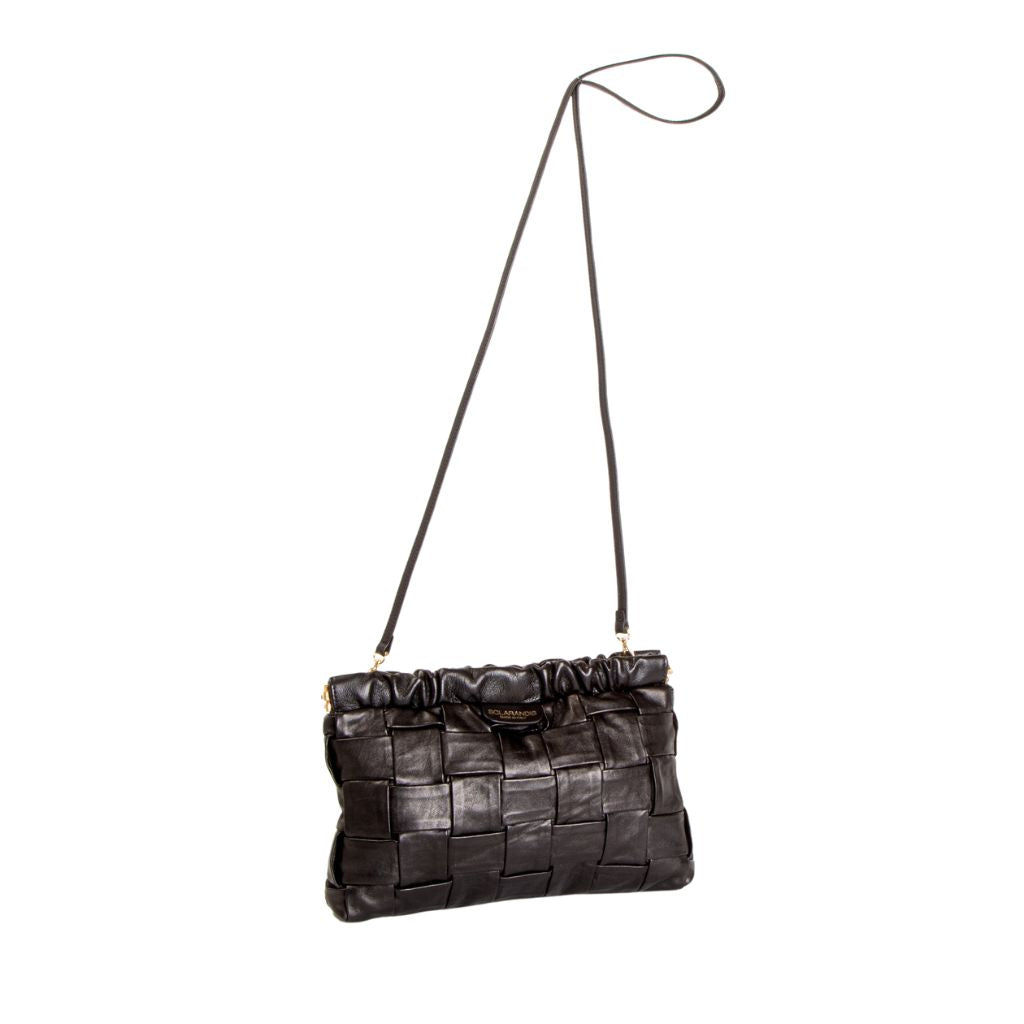 SCLARANDIS - Woven Leather Clutch Bag, buy at DOORS NYC