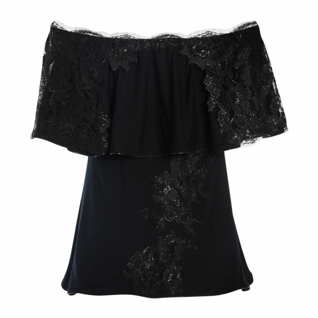 OTKUTYR - Off Shoulder Black Top, buy at DOORS NYC
