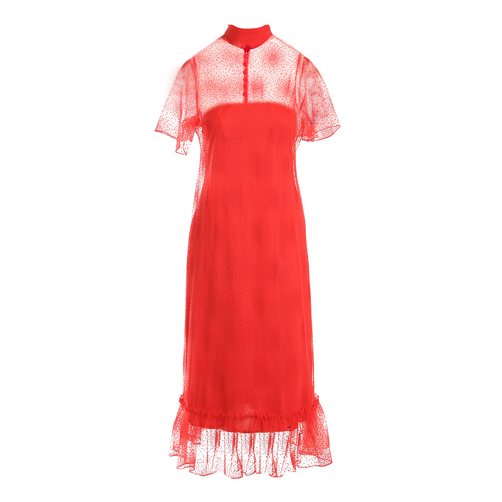 OTKUTYR - Blood Red Tulle Dress, buy at DOORS NYC