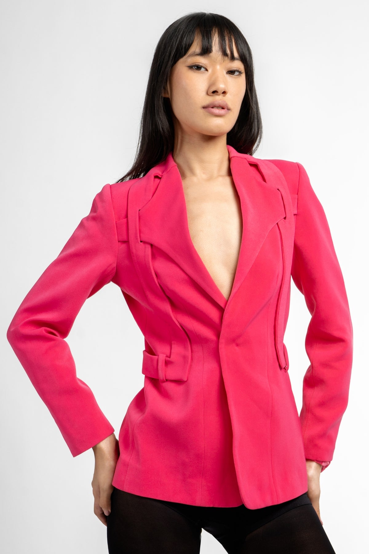 ELSA NILAJ - Cut-Out Back Statement Jacket, buy at DOORS NYC