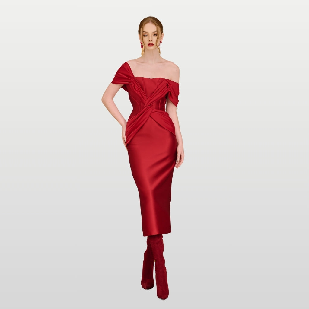 21SIX - Red Jaime Dress, buy at DOORS NYC