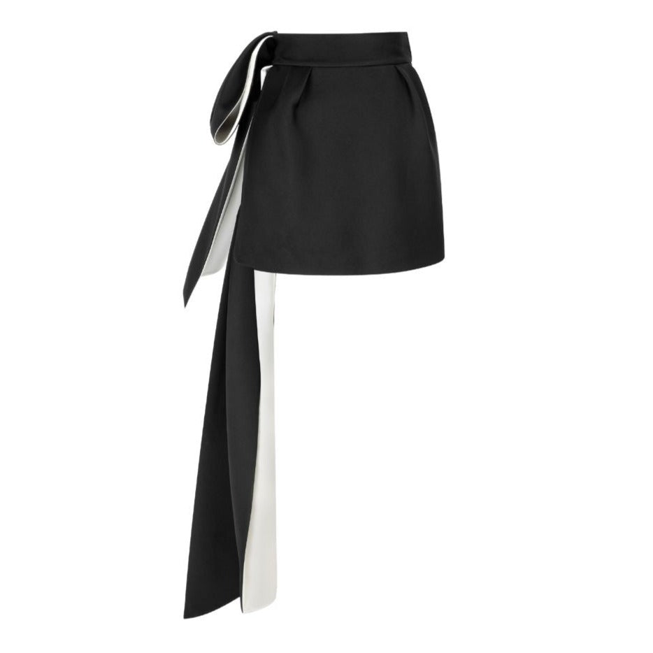 DICE KAYEK - Draped High-Waisted Mini Skirt, buy at DOORS NYC