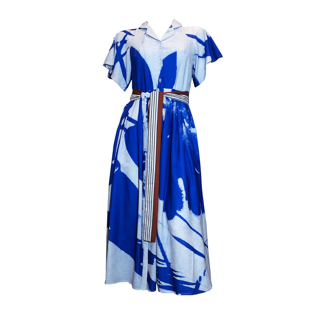RECKLESS ERICKA- Blue Billowing Dress, buy at DOORS NYC