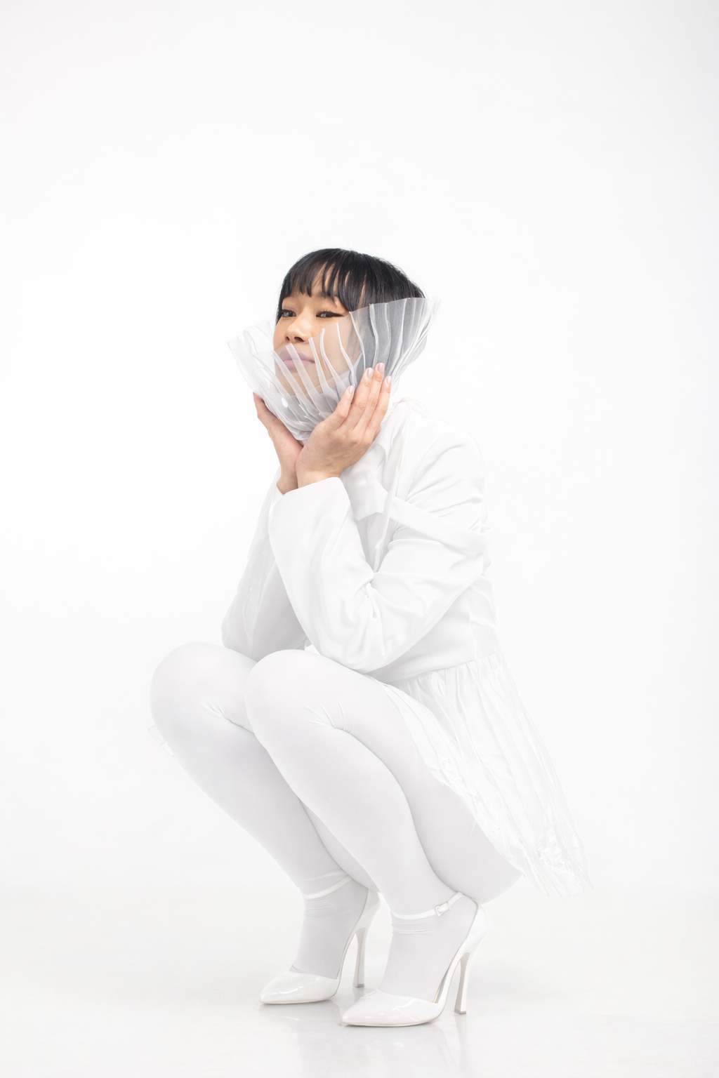 Peplum Style Jacket | White