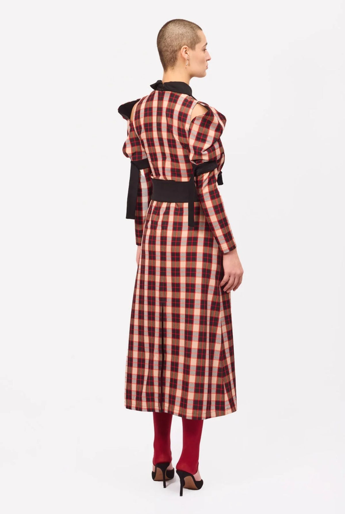 JULIA ALLERT - Cold Shoulder Long Sleeve Dress buy at doors.nyc