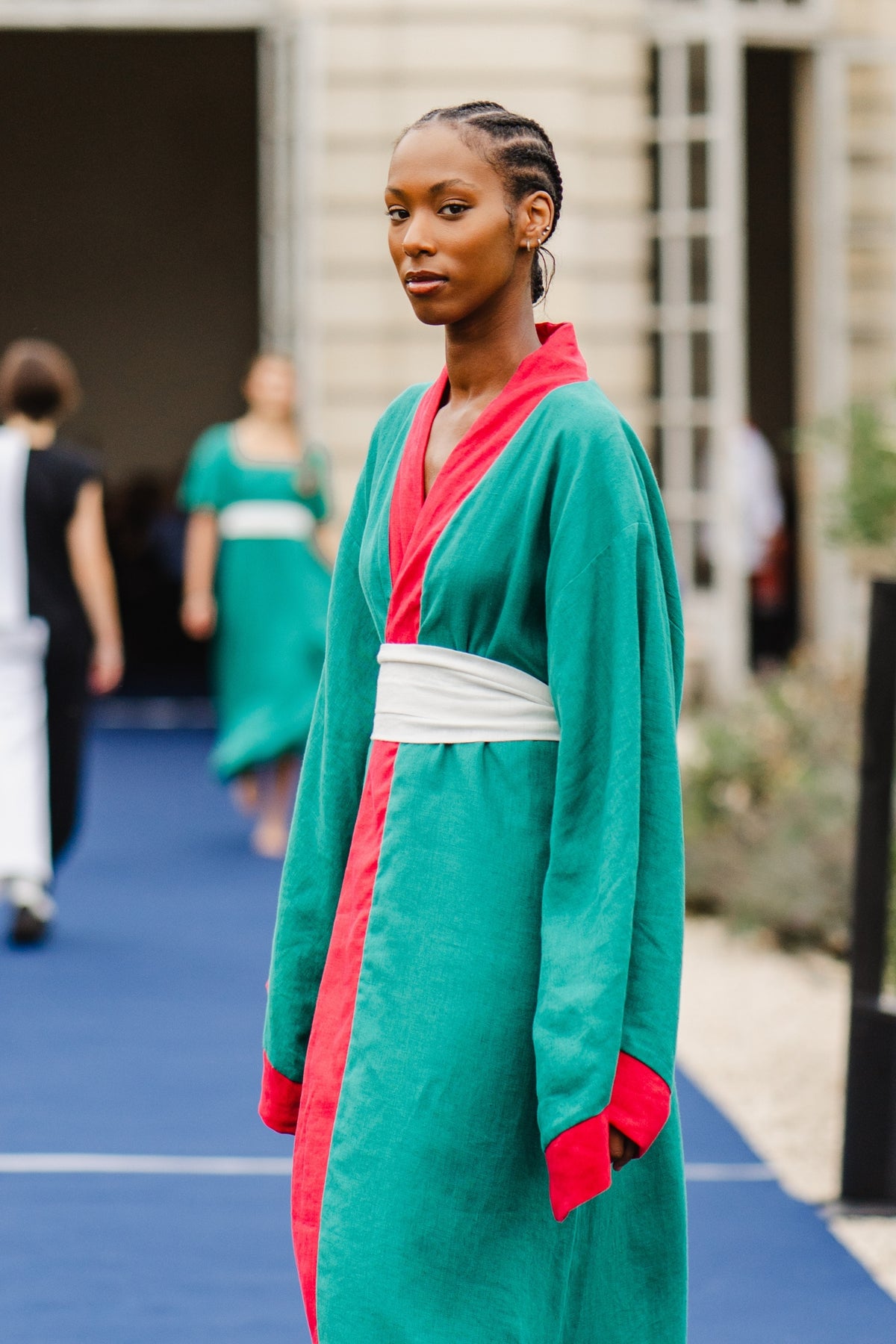 DIVINE HARMONIE - Emerald Earth Kimono, buy at DOORS NYC