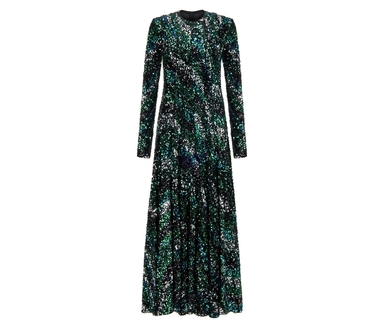 Sequin Embroidered Long Dress | PR Sample