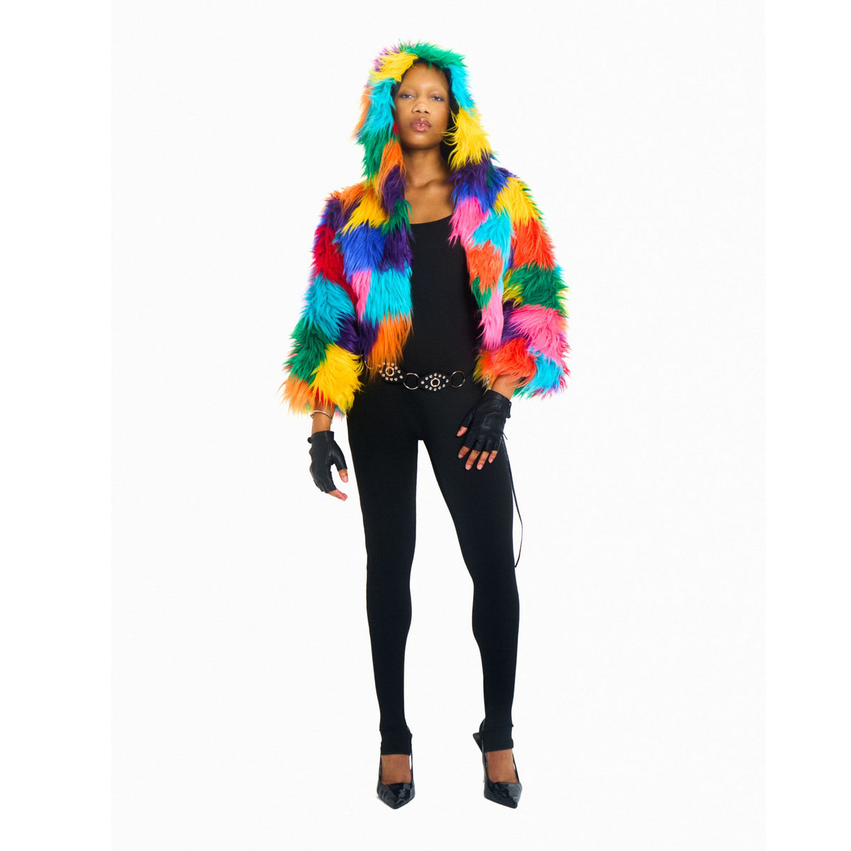 3/4 Length Sleeve Hooded Jacket