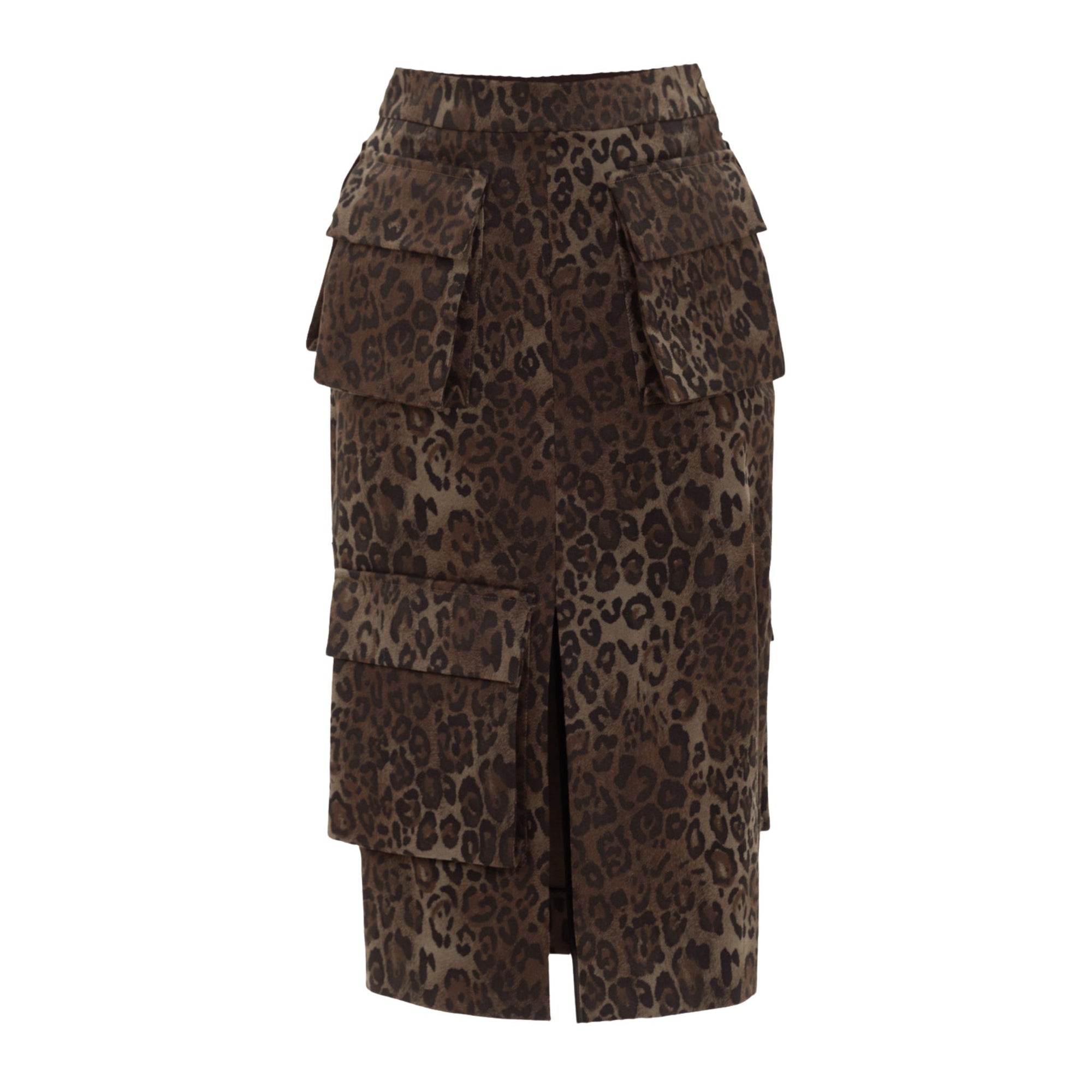 KRIS MARAN - Leopard Print Cargo Skirt buy at DOORS NYC