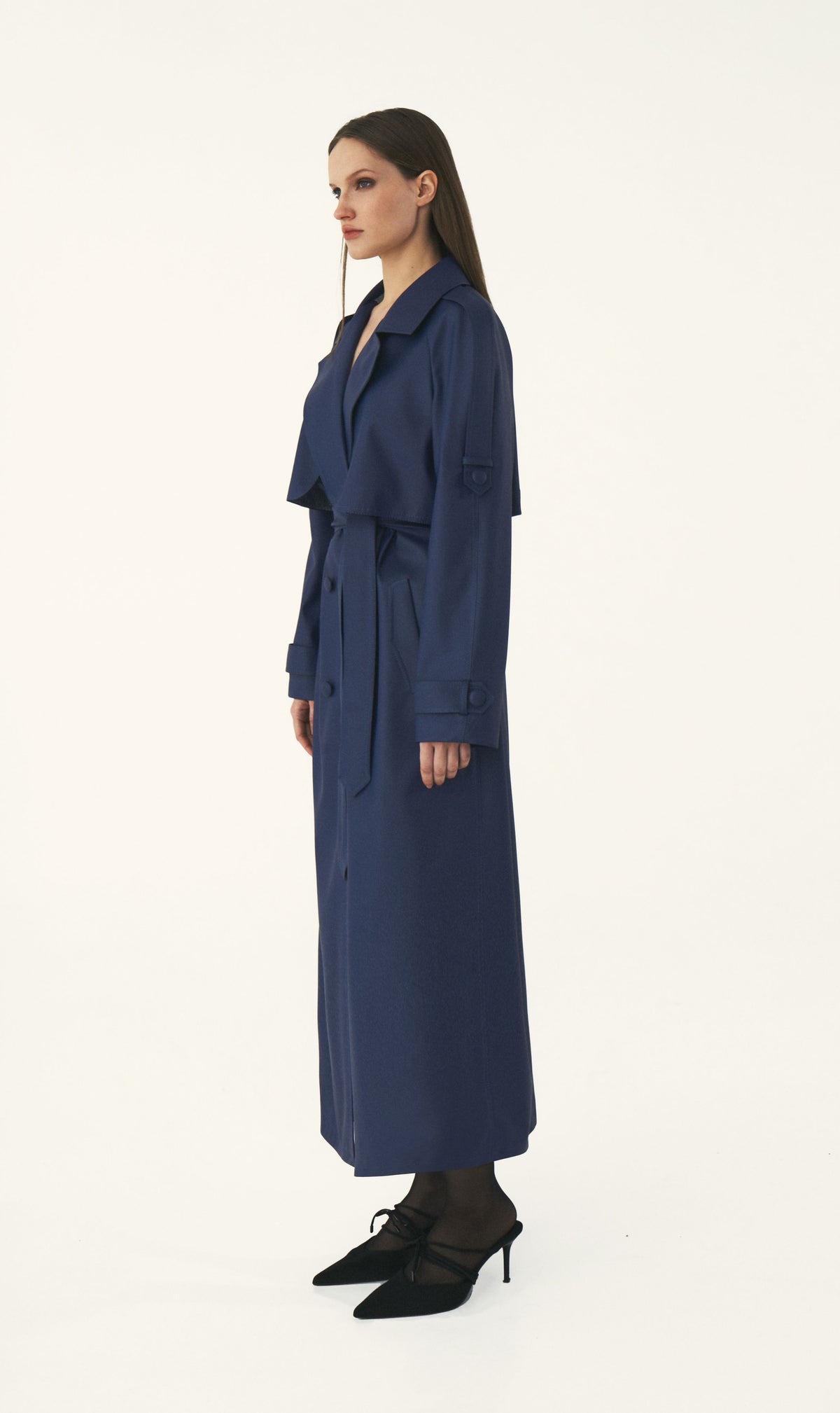 KRIS MARAN - Vegan Leather Trench Coat buy at DOORS NYC