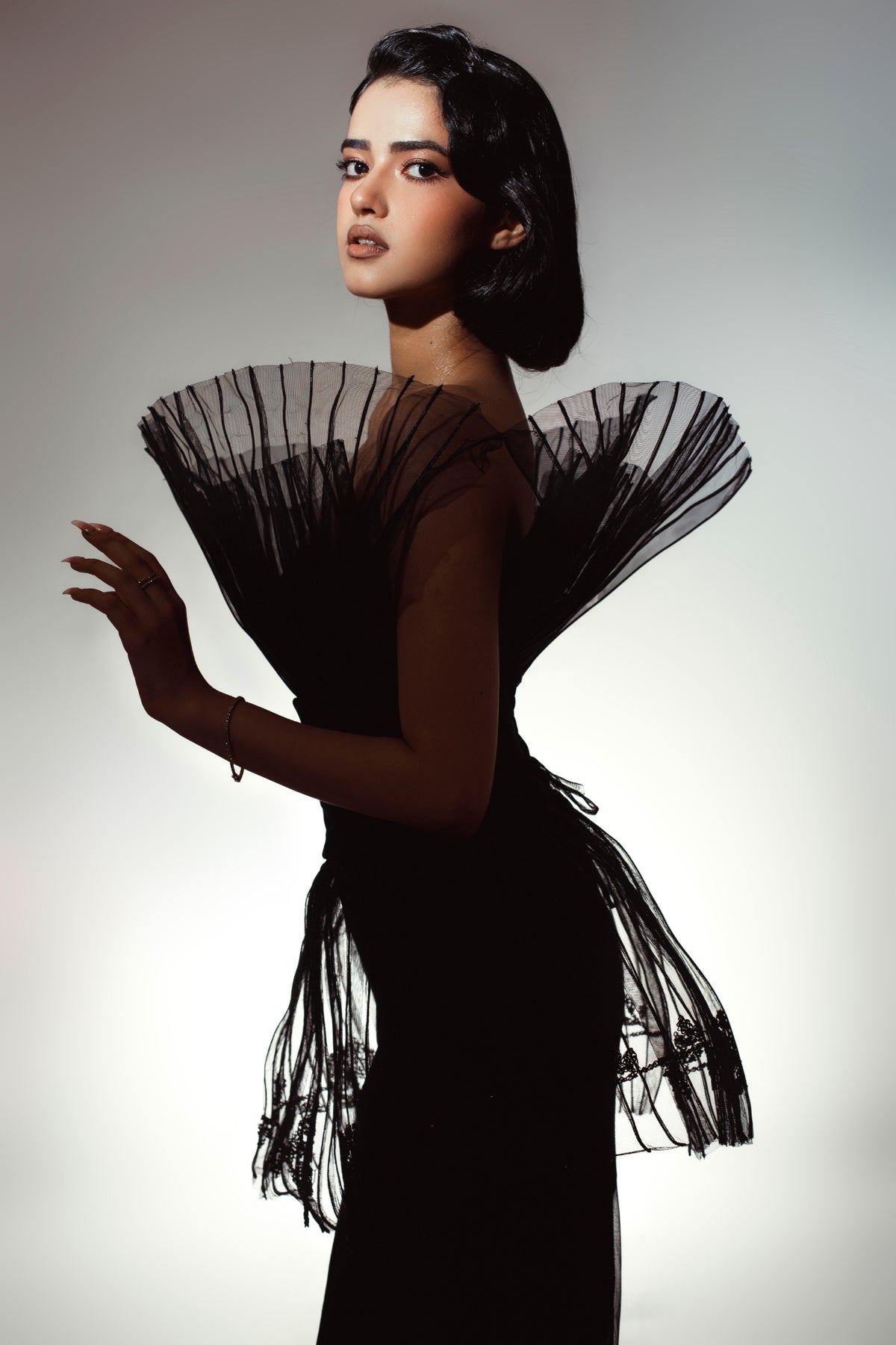 ELSA NILAJ - Floral Structured Corset, buy at DOORS NYC