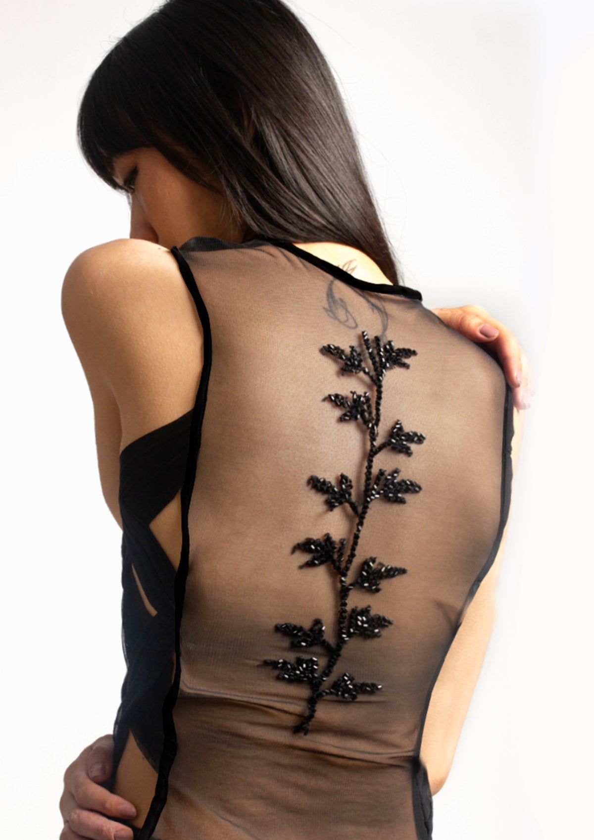 ELSA NILAJ - Embroidered Top with Detachable Sleeves, buy at DOORS NYC