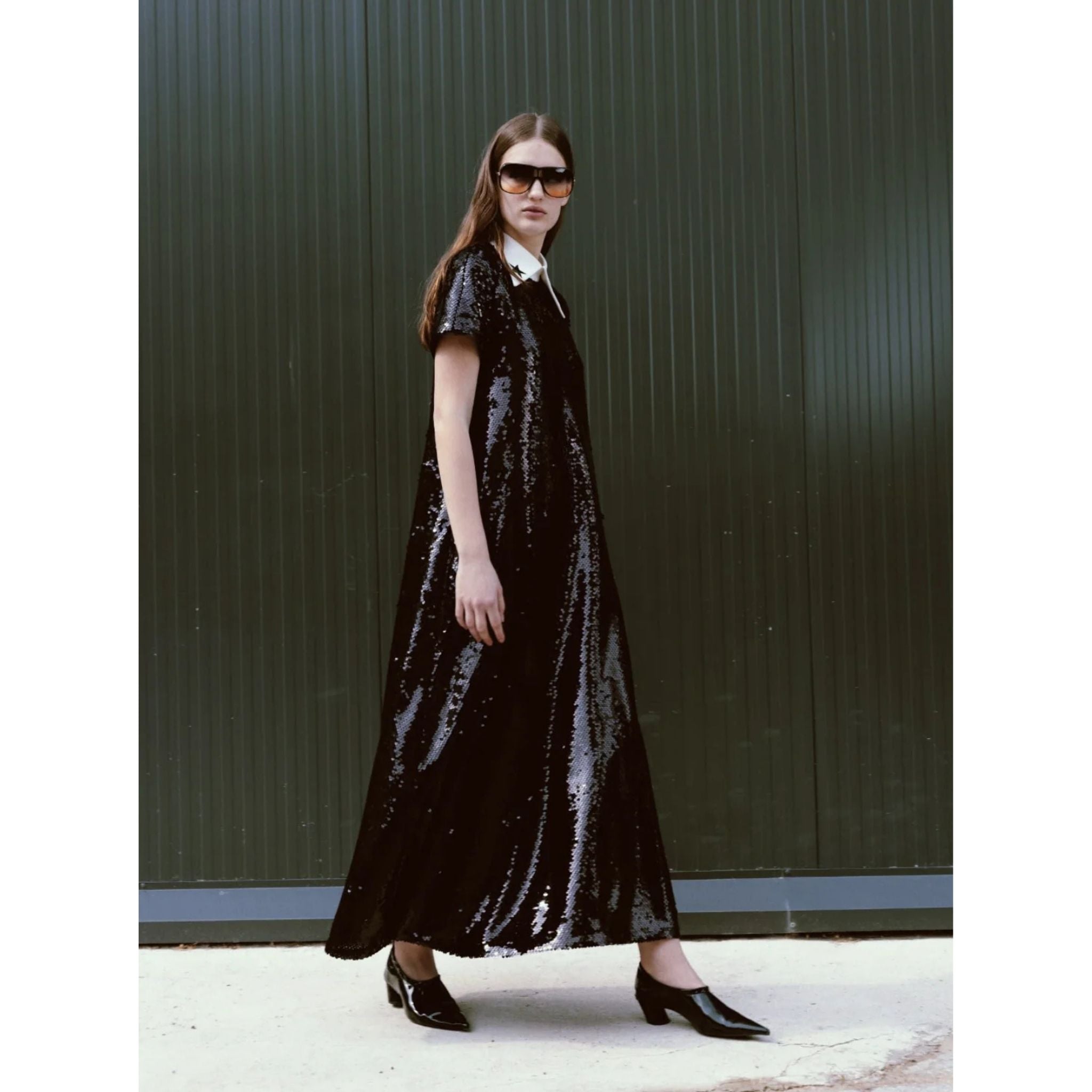 Sequin Evening Gown | Black