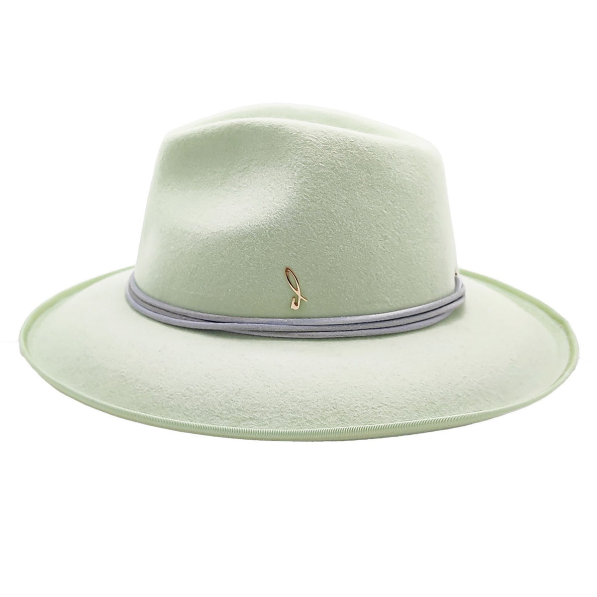 Light Green Western Drop Hat in Smooth Felt
