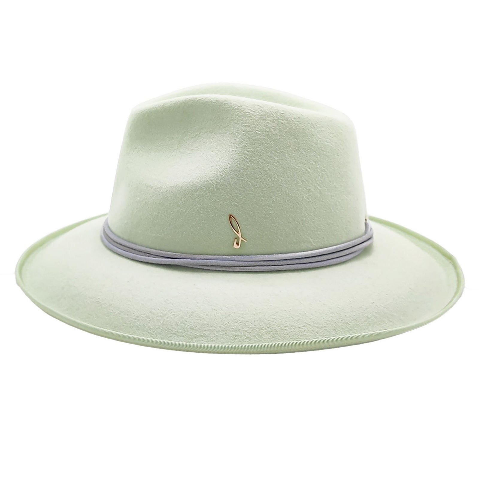 Light Green Western Drop Hat in Smooth Felt