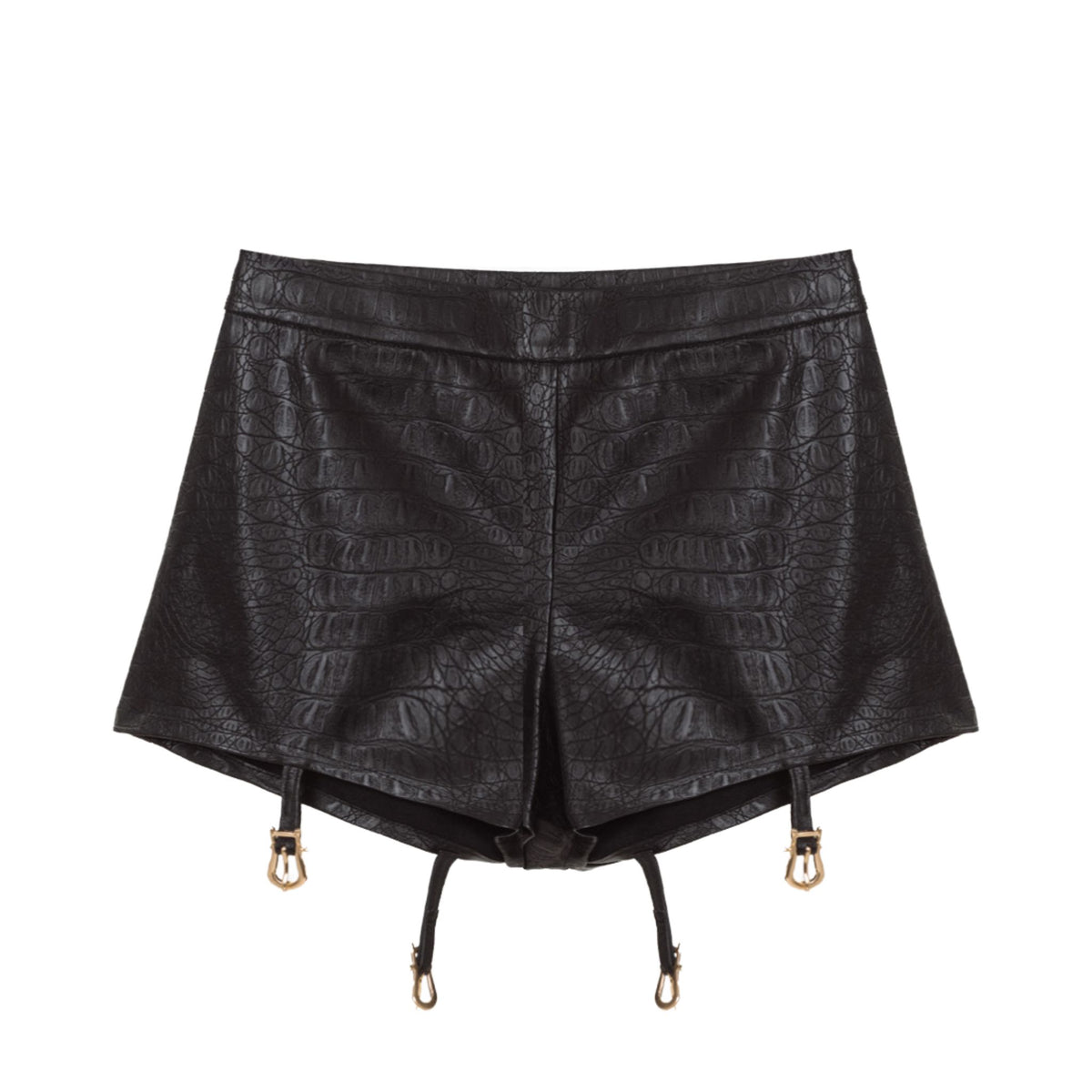 KRIS MARAN - Croco Leather Micro Shorts buy at DOORS NYC