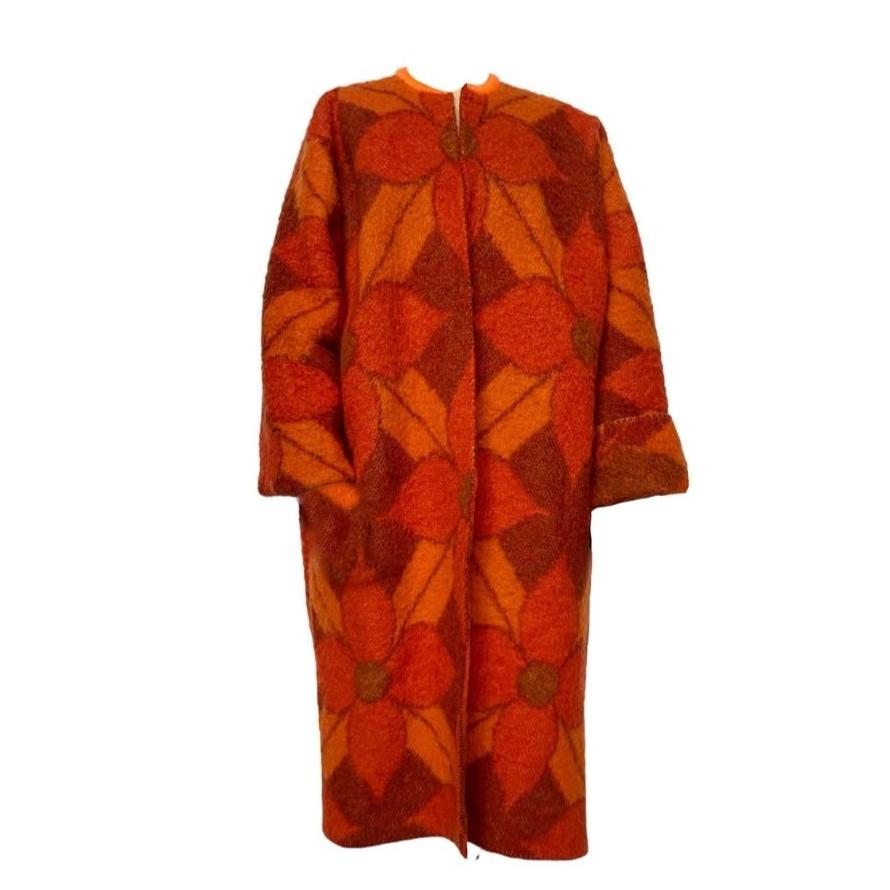 STUDIO WUNDERBAR - Orange Star Oversized Coat, buy at DOORS NYC