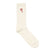White Tennis Socks With Red Detail