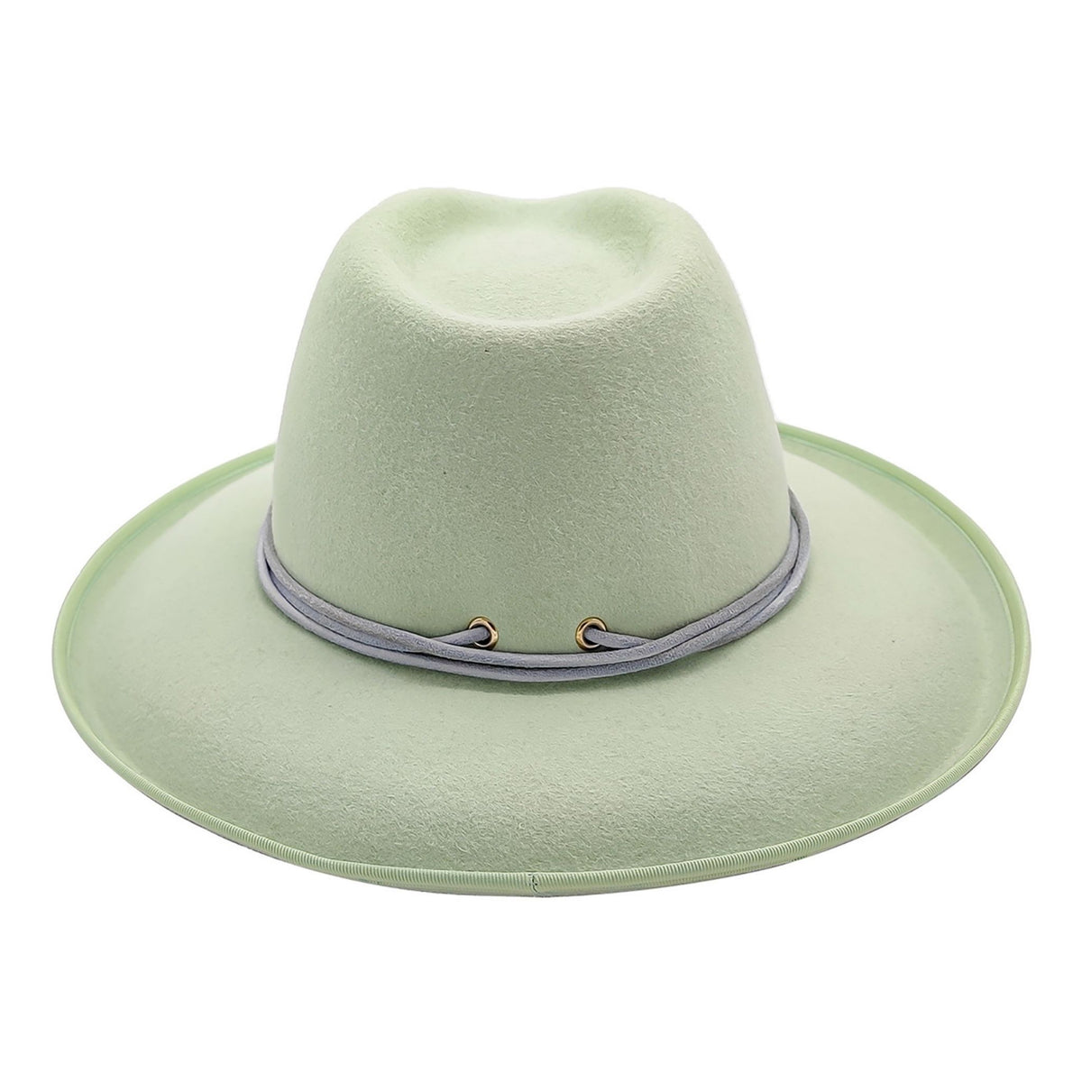 Light Green Western Drop Hat in Smooth Felt