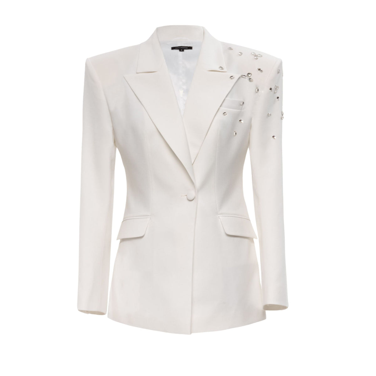 KRIS MARAN - Crystal Decorated Blazer | Ecru buy at DOORS NYC