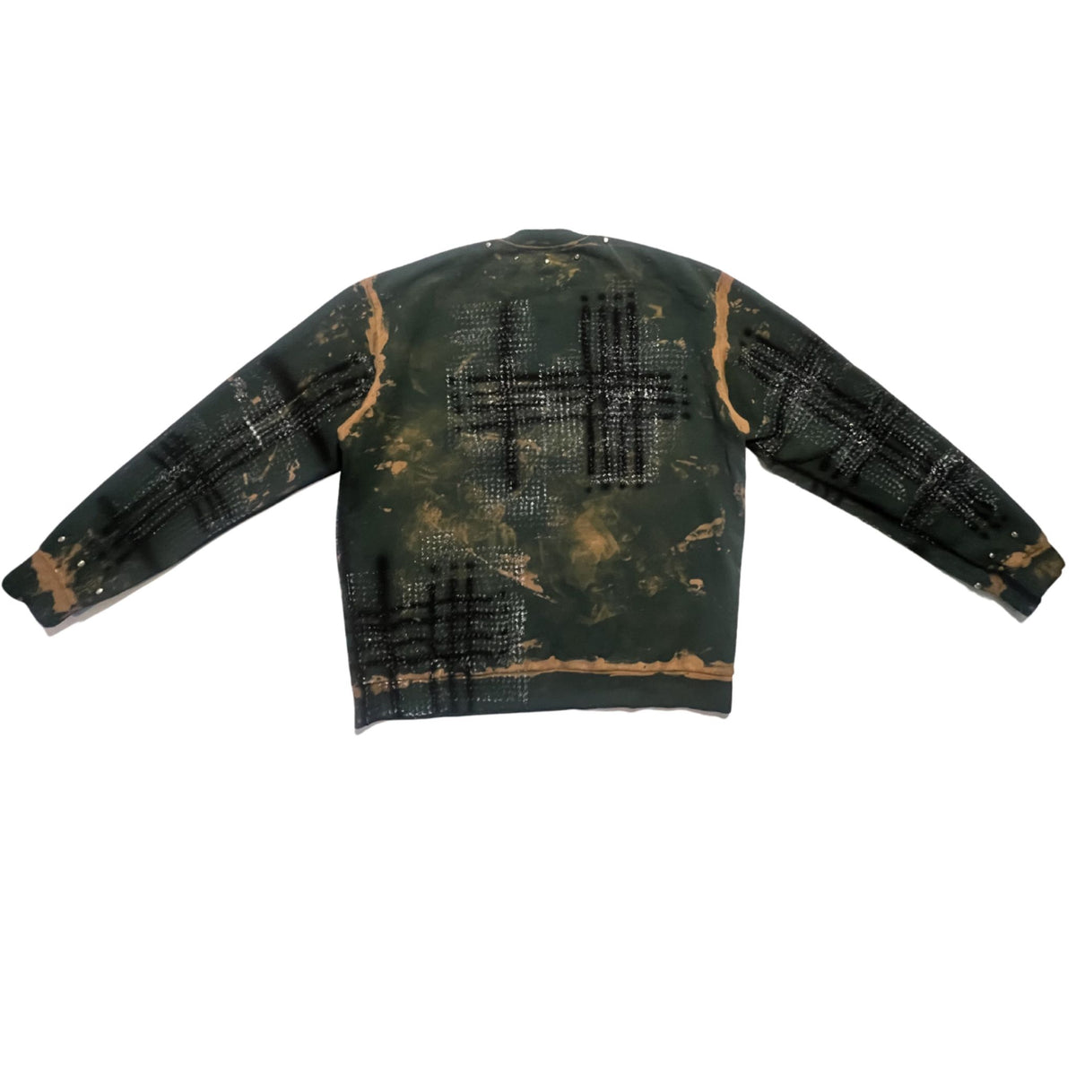 Green Camo Graphic Pullover | MINDBLOWN x BTSA x LADYGUNN