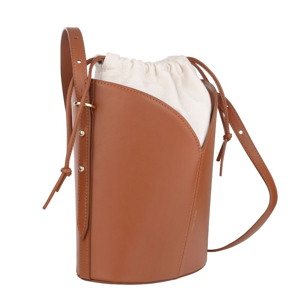 VIKELE STUDIO - Basket Bag | Caramel, buy at DOORS NYC