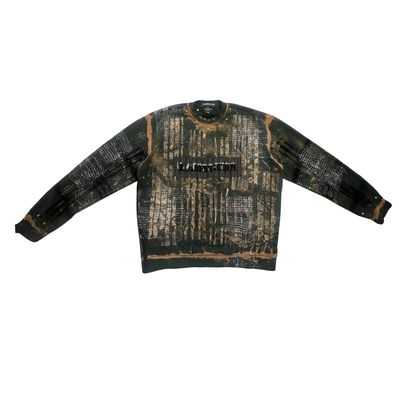 Green Camo Graphic Pullover | MINDBLOWN x BTSA x LADYGUNN