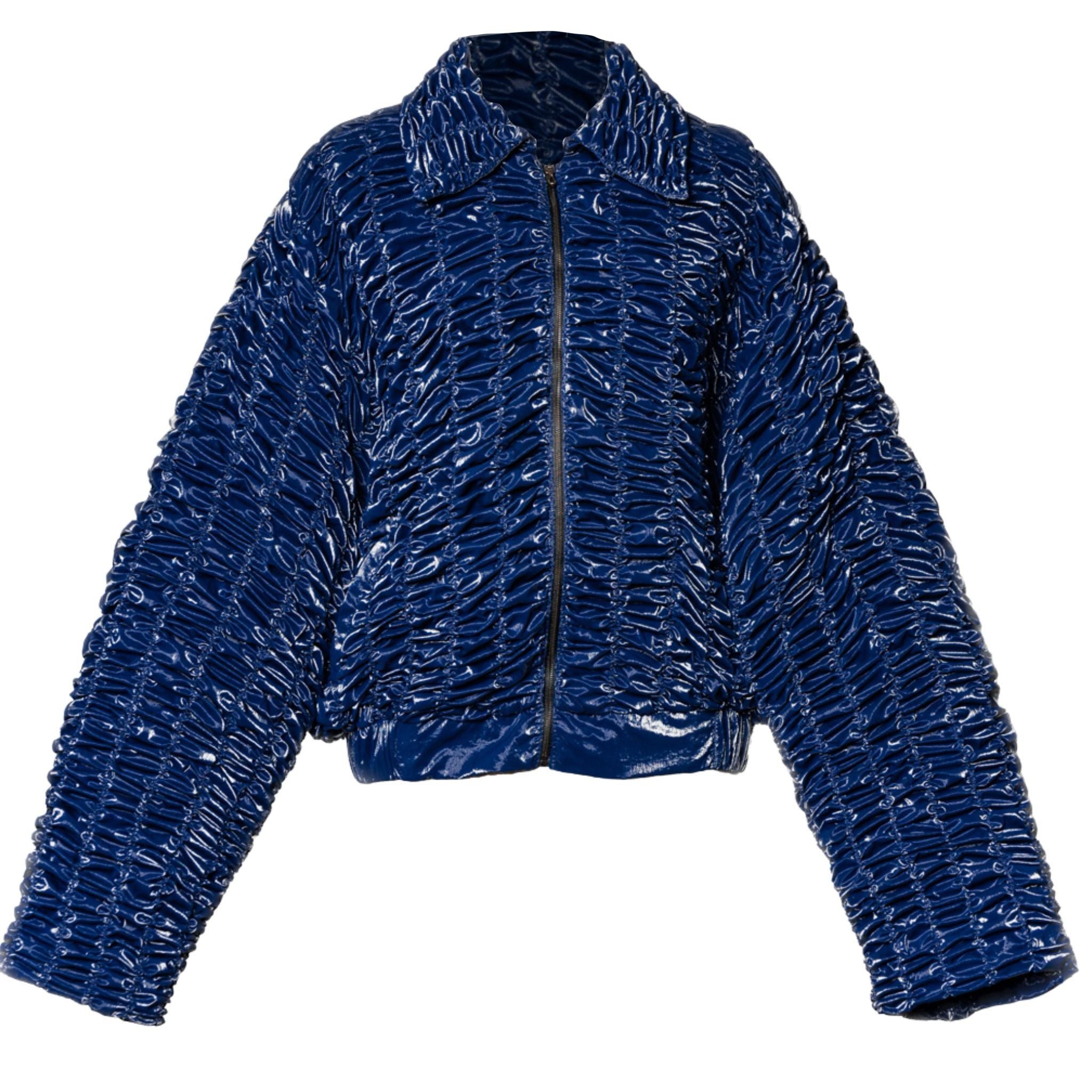 OTKUTYR - Y2K Bomber | Navy, buy at DOORS NYC