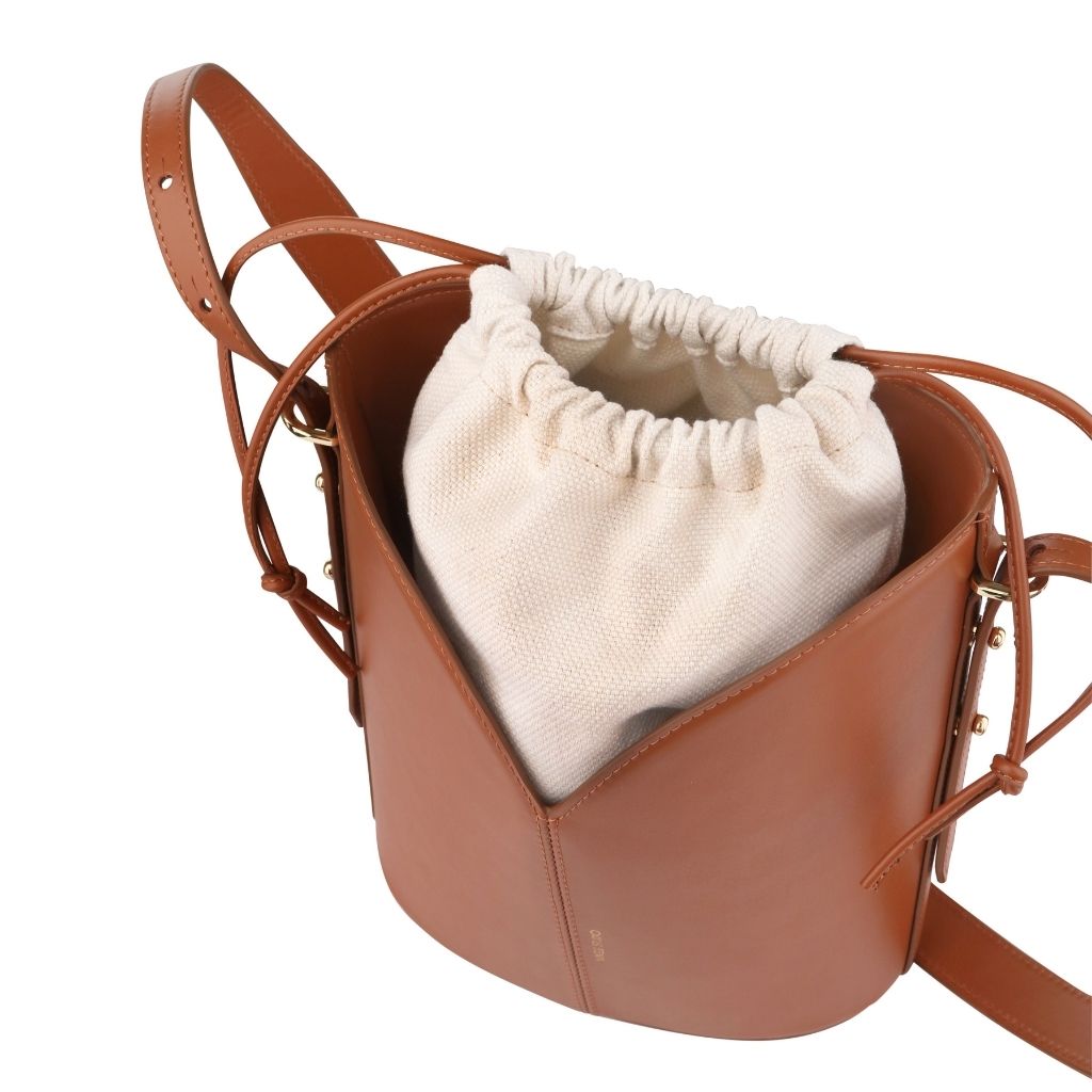 VIKELE STUDIO - Basket Bag | Caramel, buy at DOORS NYC