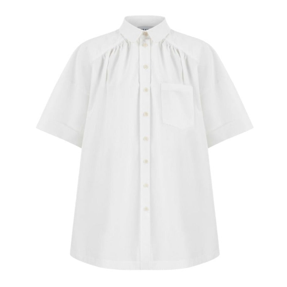 DICE KAYEK - Short Sleeve White Shirt, buy at DOORS NYC