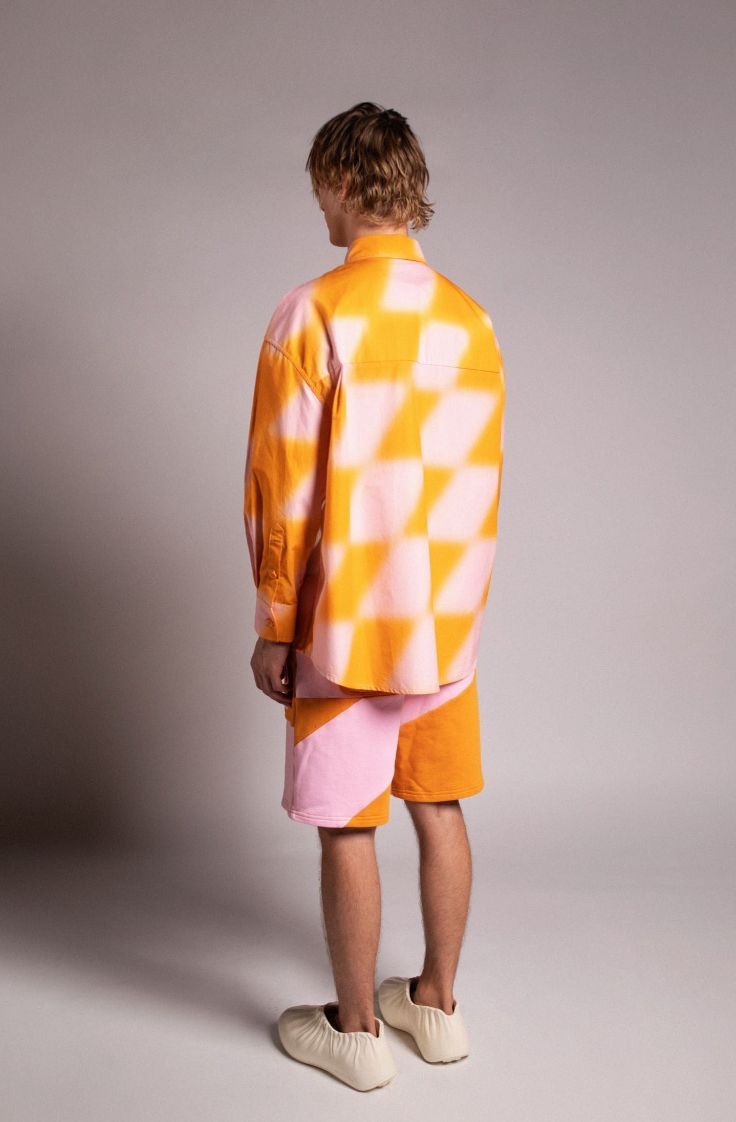 PRIVATE POLICY - Dove Pxl Checker Long-sleeve Shirt at DOORS NYC