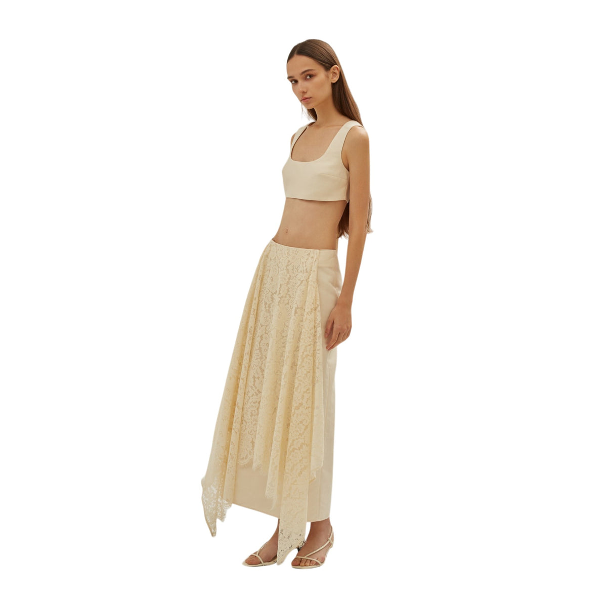 Ivory Buckle Crop Top