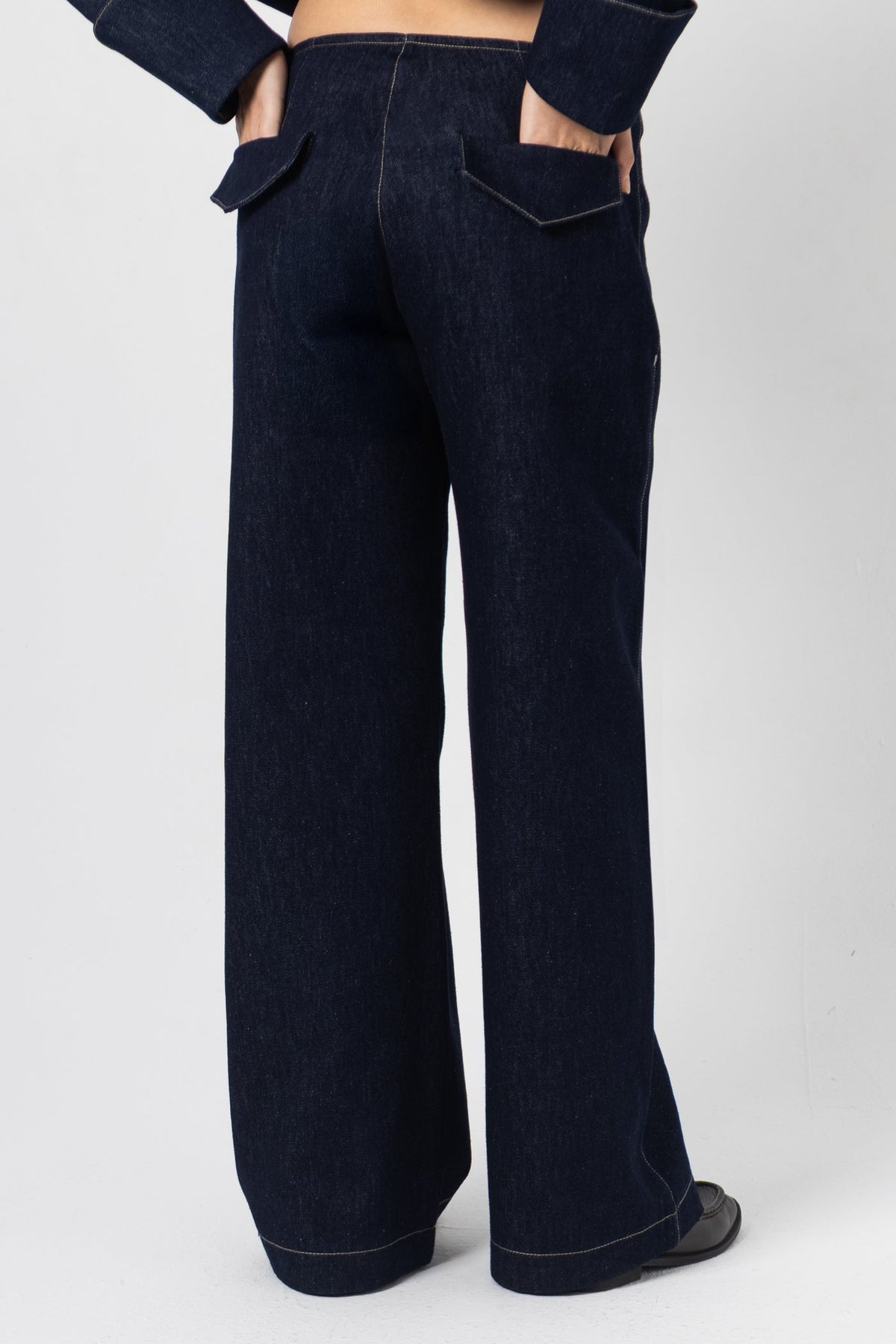 FARAH SEIF - Solin Straight Denim Pants, buy at DOORS NYC