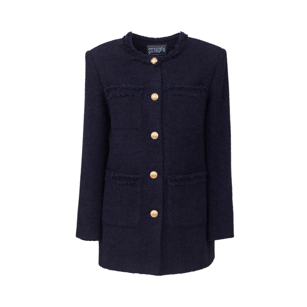 SOTROPA - Blue Tweed Blazer, buy at DOORS NYC