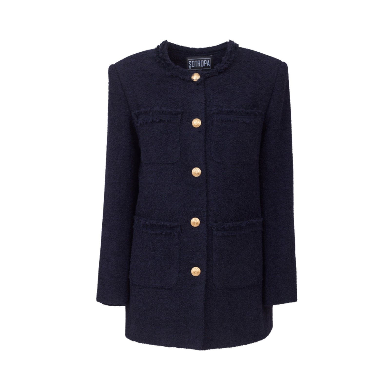 SOTROPA - Blue Tweed Blazer, buy at DOORS NYC