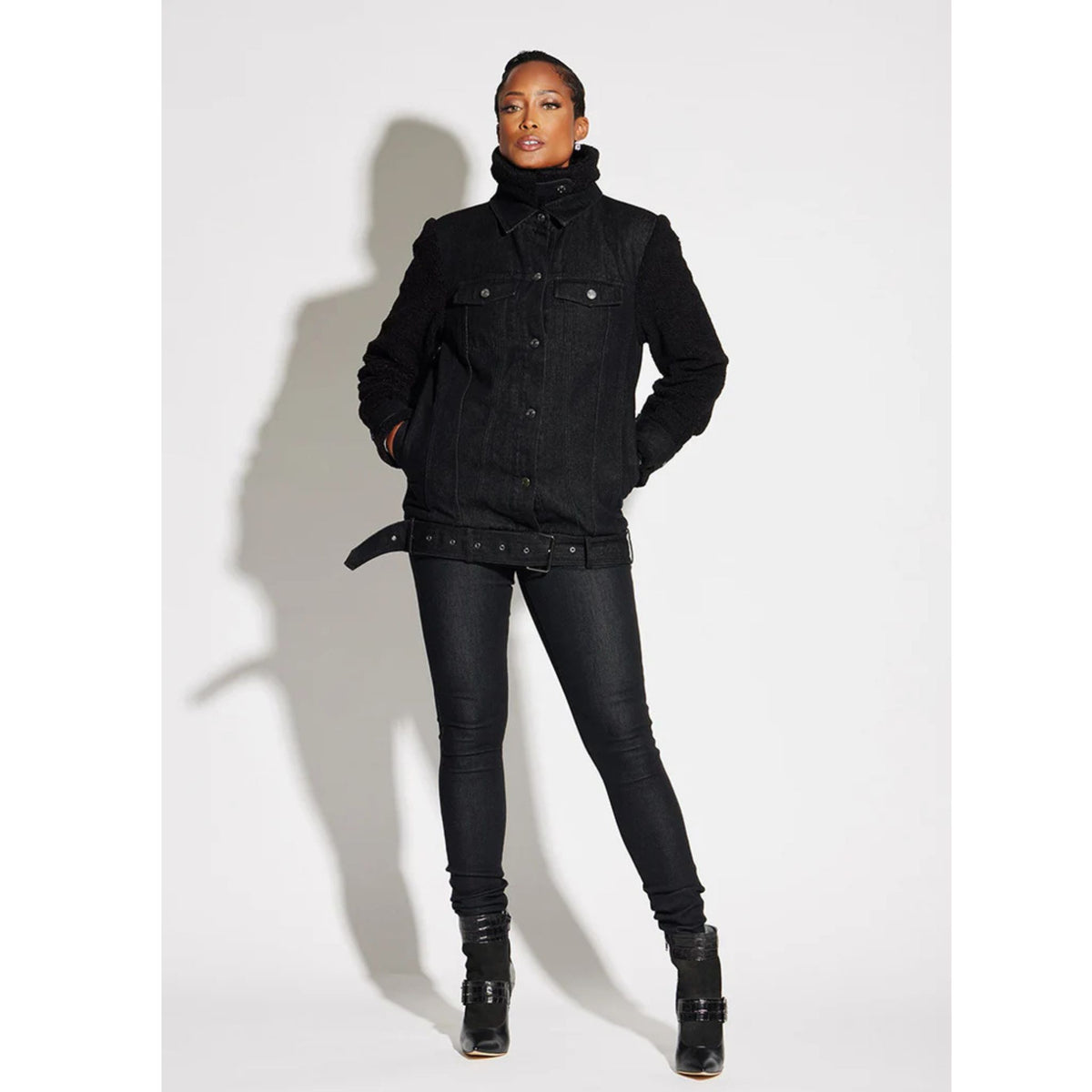 Button Fly Skinny Jeans