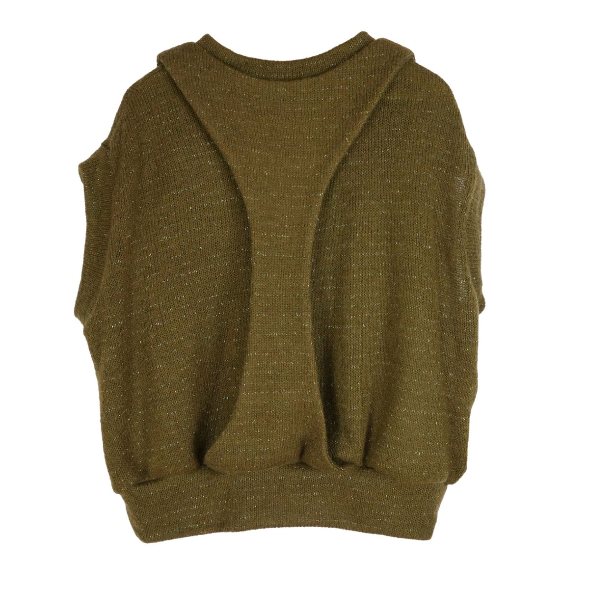 CLARA SON - Sleeveless Knit Sweater | Olive , buy at DOORS NYC