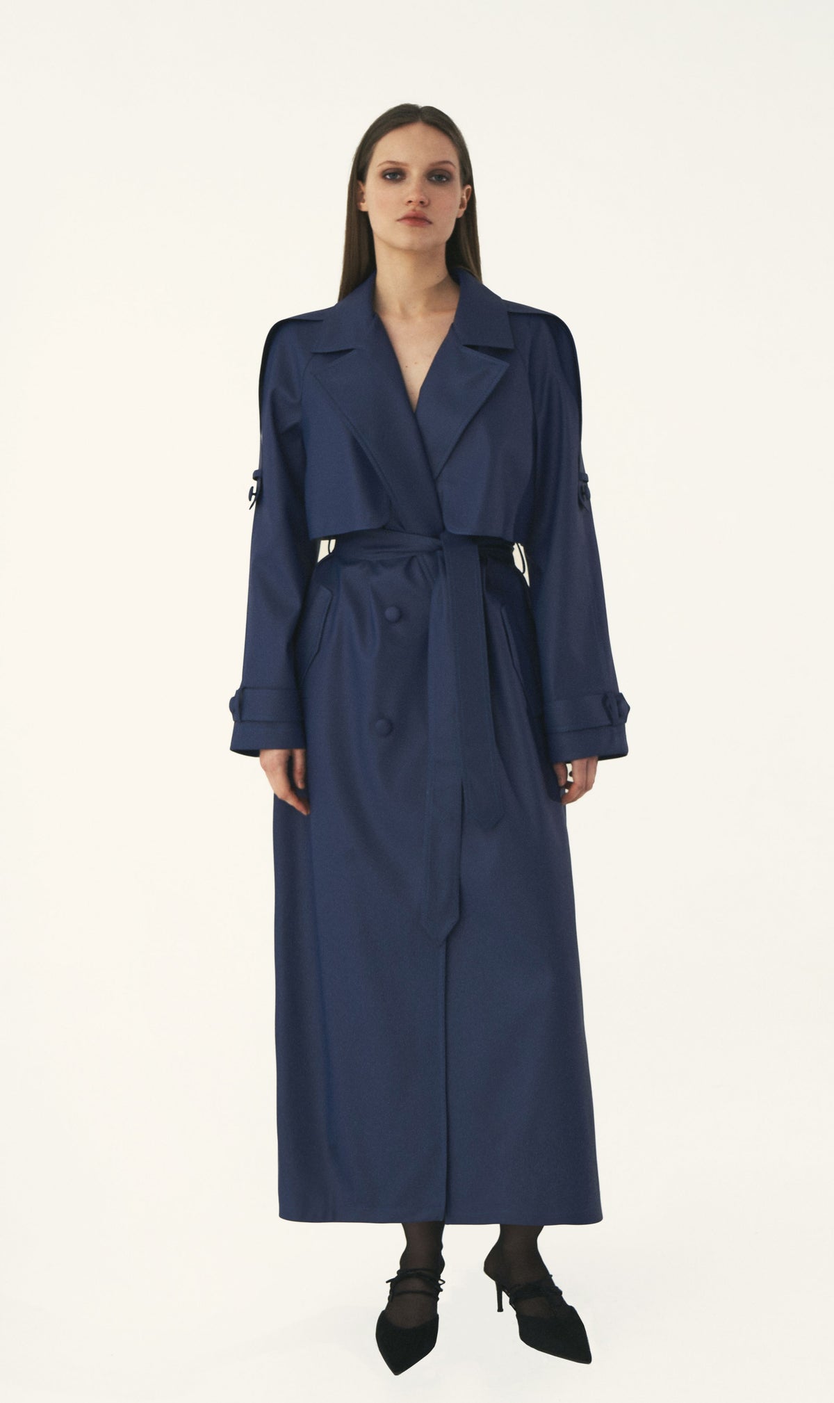 KRIS MARAN - Vegan Leather Trench Coat buy at DOORS NYC