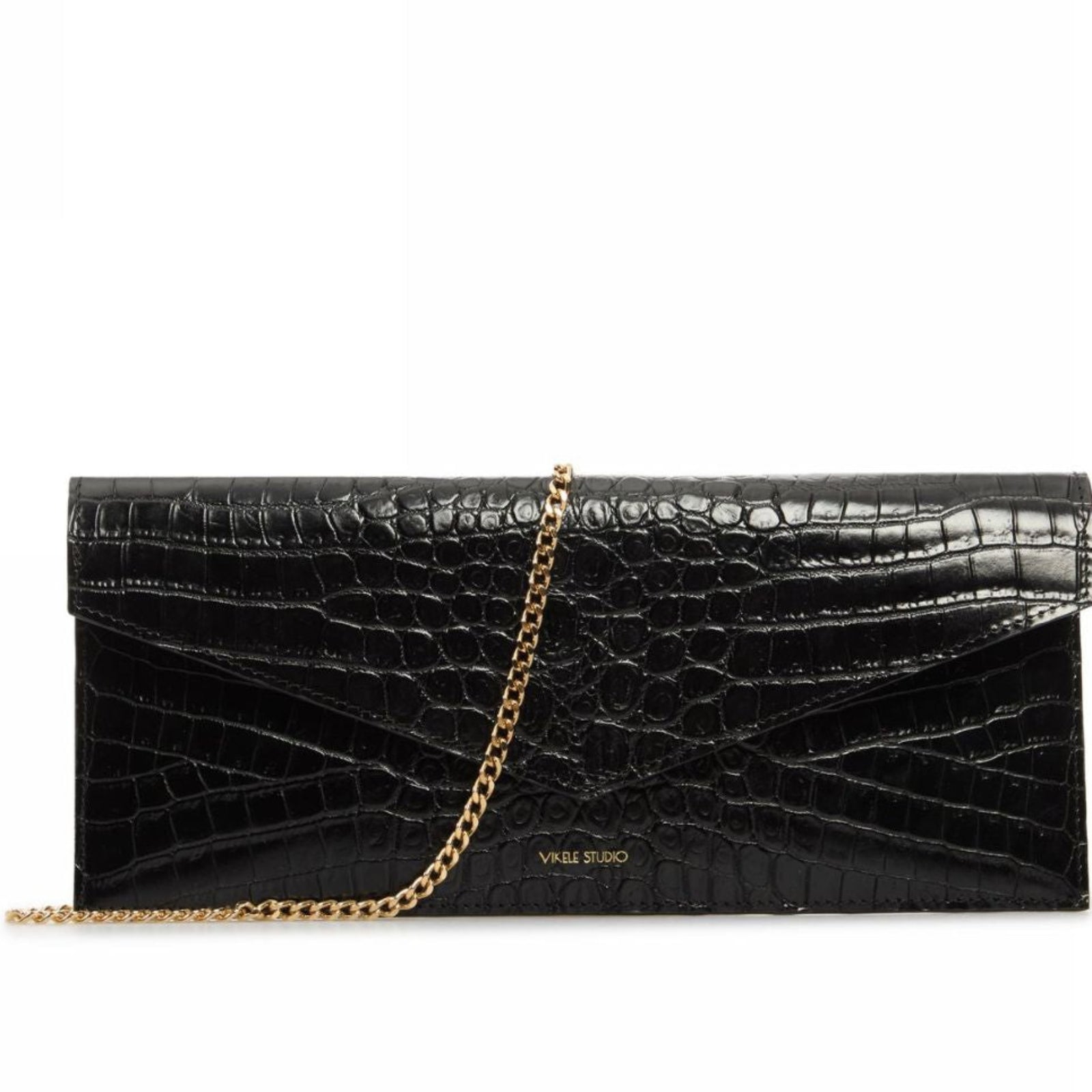 Opera Croco Clutch | Black