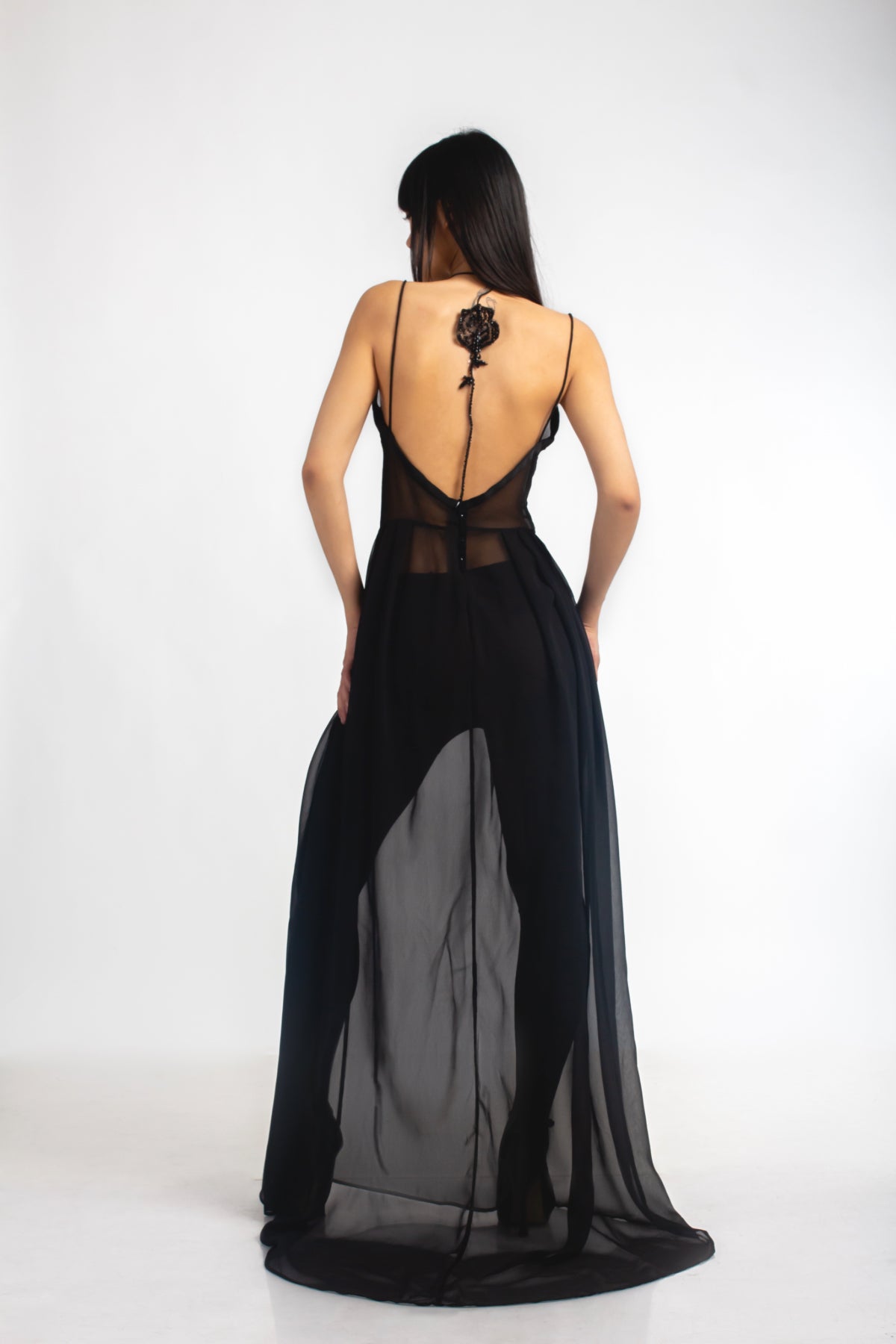 ELSA NILAJ - Rose Embroidered Maxi Dress, buy at DOORS NYC