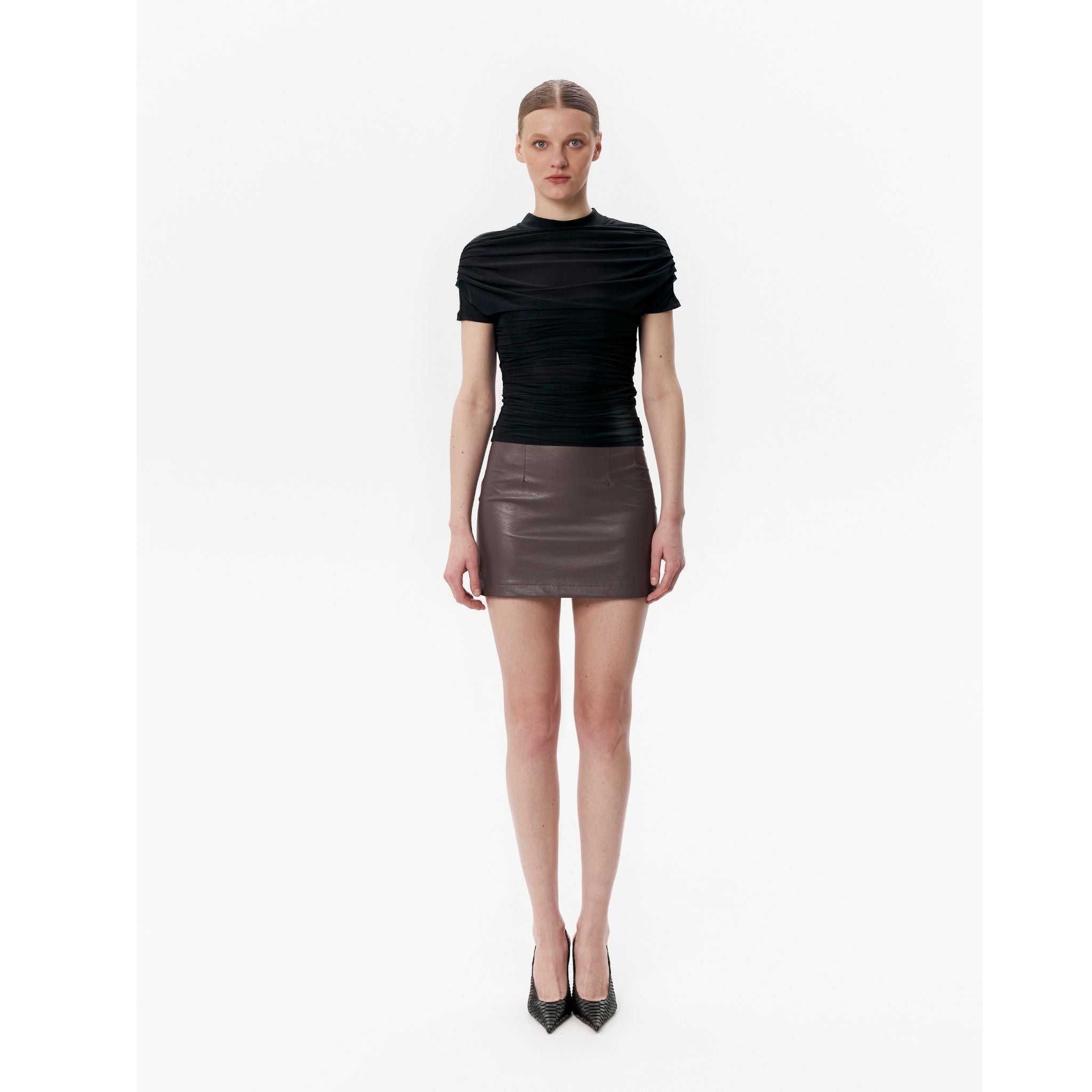 Brown BRIEF Skirt