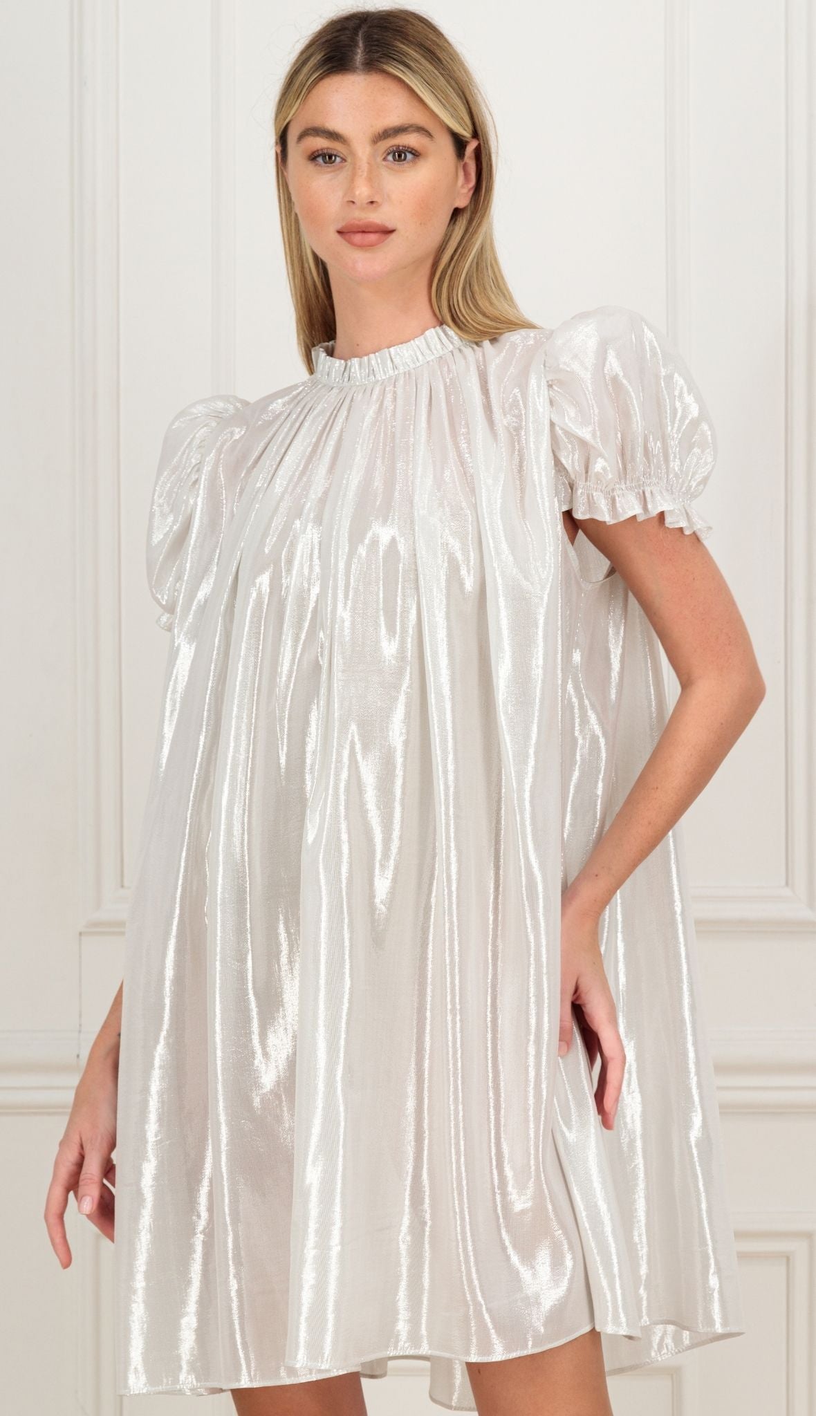 KAIANE DESIGNS - Pearl Mini Dress | White at DOORS NYC