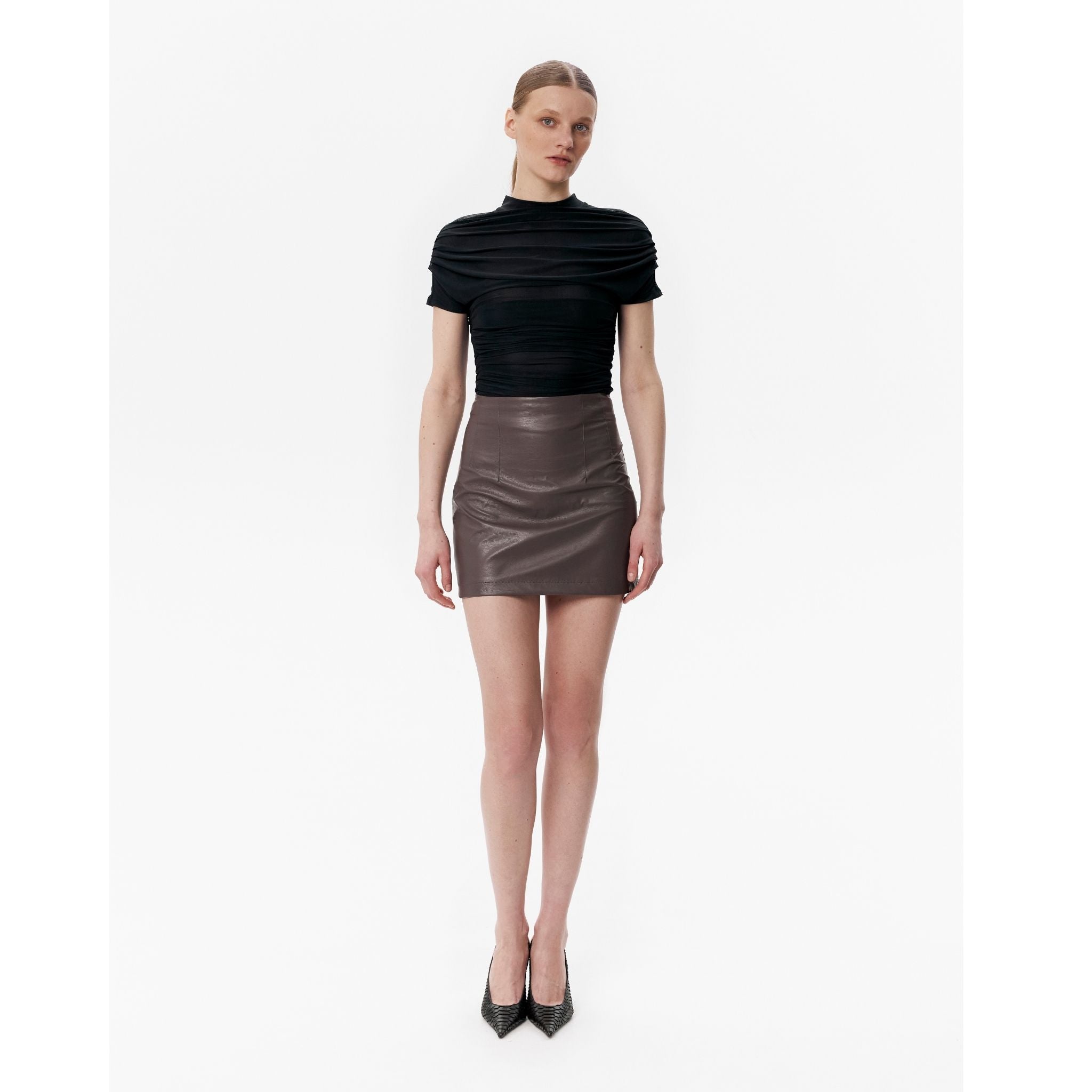 Brown BRIEF Skirt