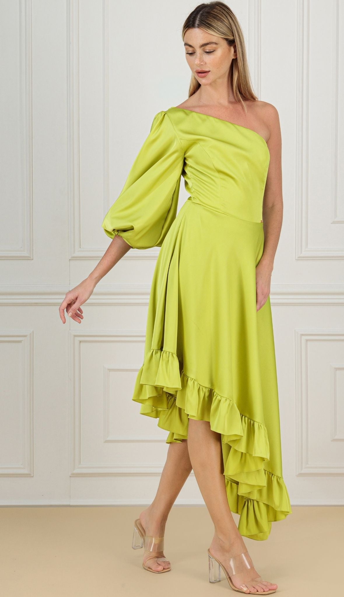 KAIANE DESIGNS - Satin Charm | Lime at DOORS NYC