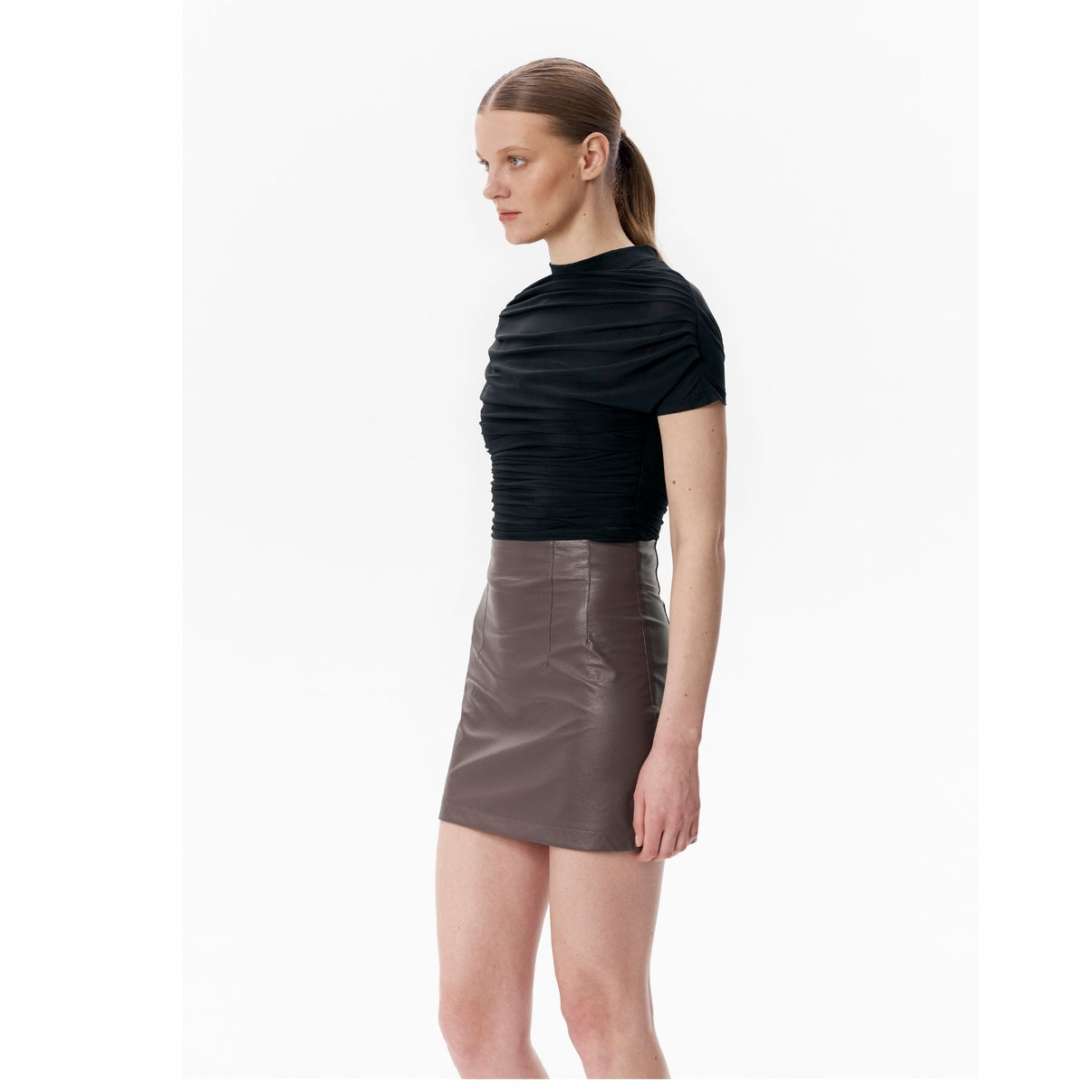 Brown BRIEF Skirt