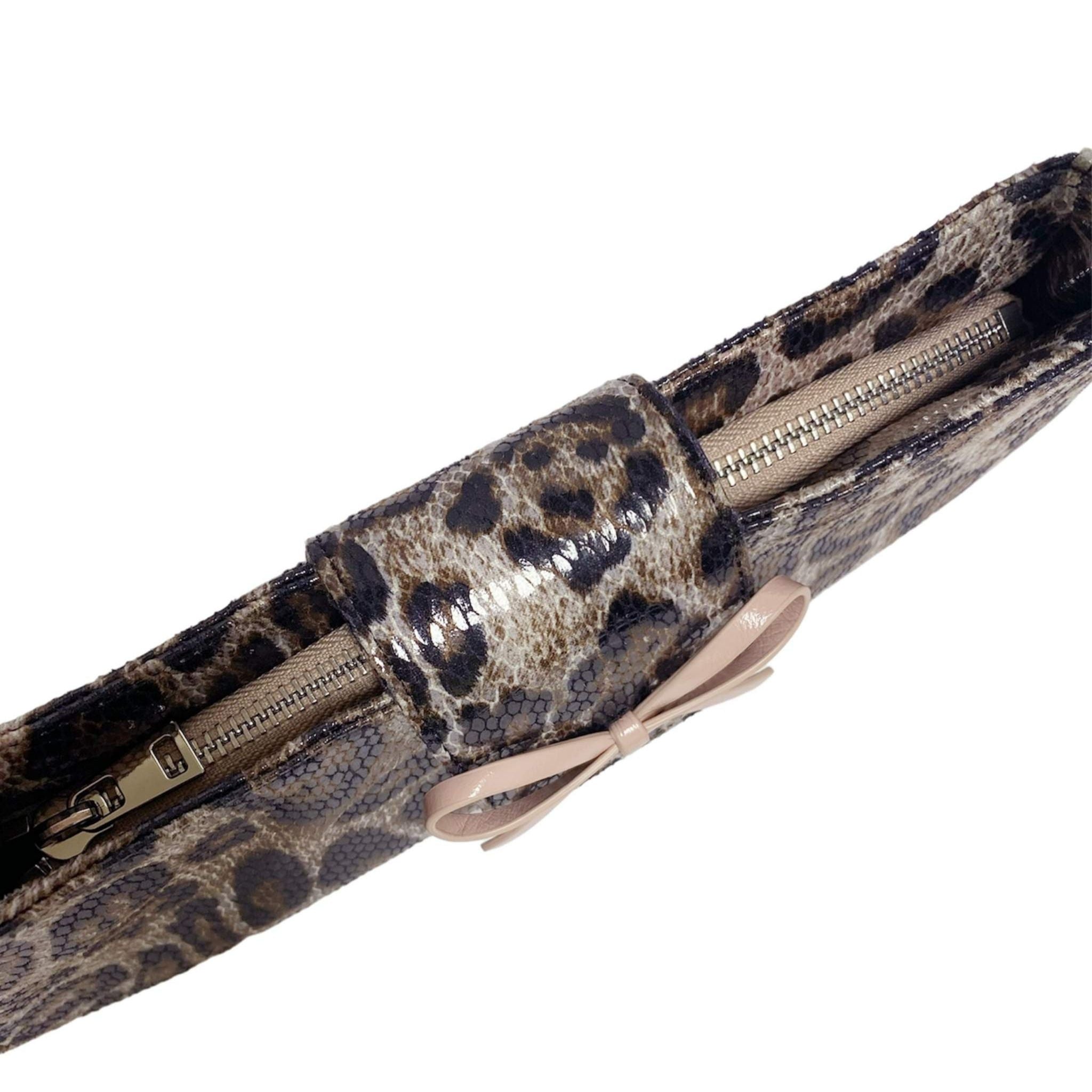 TTMAB - Bow Baguette Bag | Leopard, buy at doors.nyc